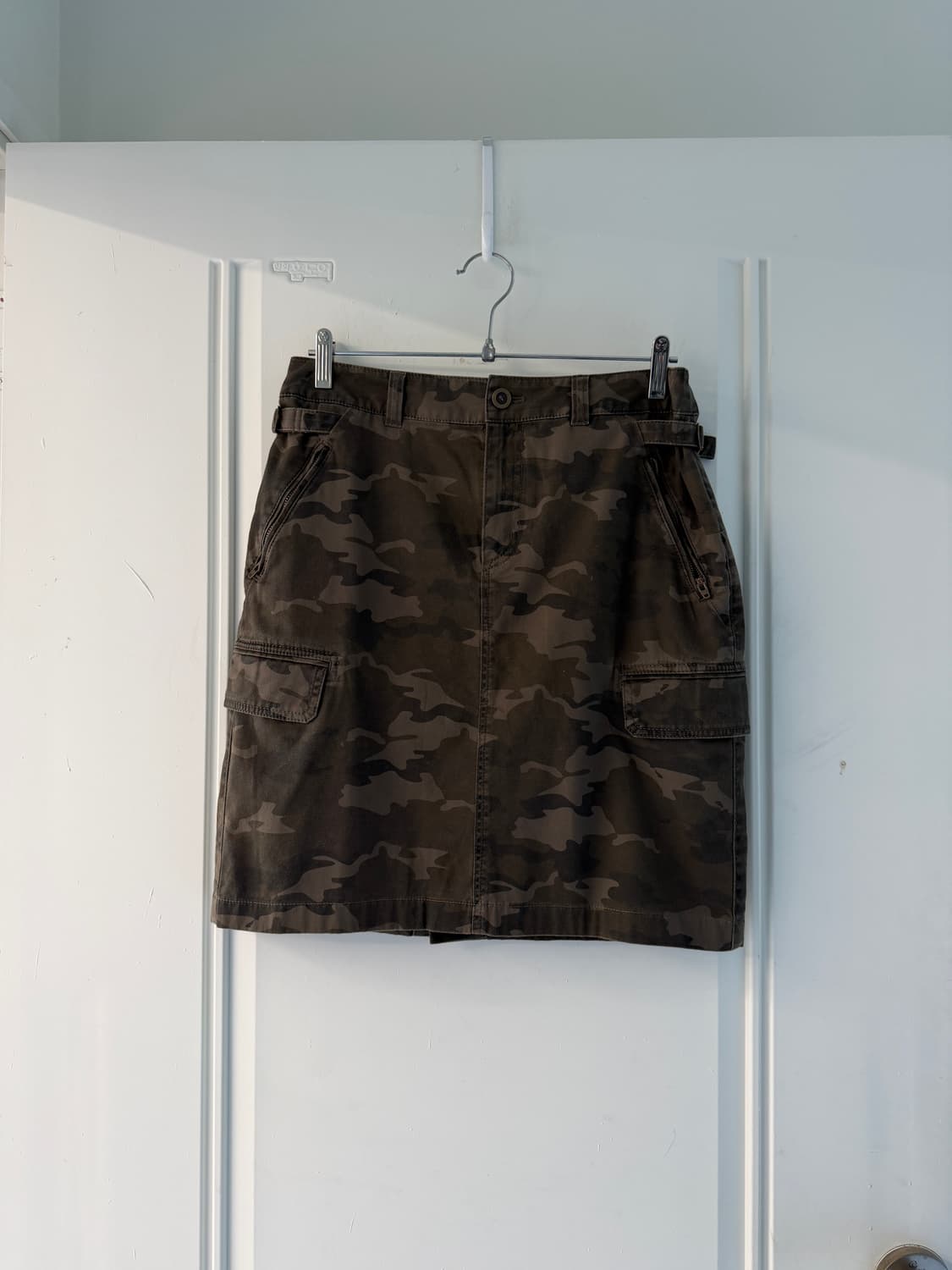 일본빈티지 카모 카고 미디스커트 상품이미지5