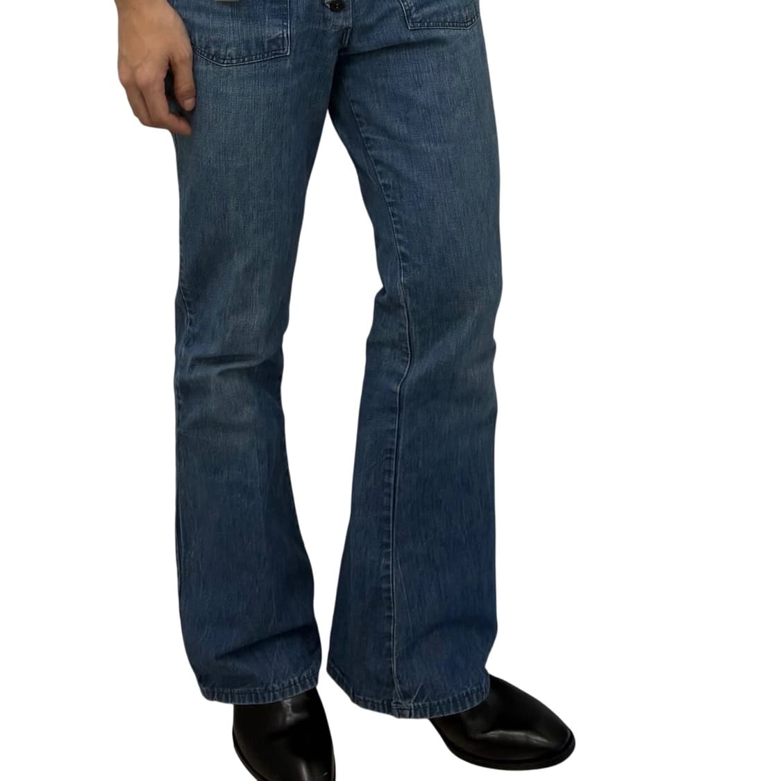 빈티지 해군 벨바텀 부츠컷 플레어 데님팬츠 30-31 상품이미지2