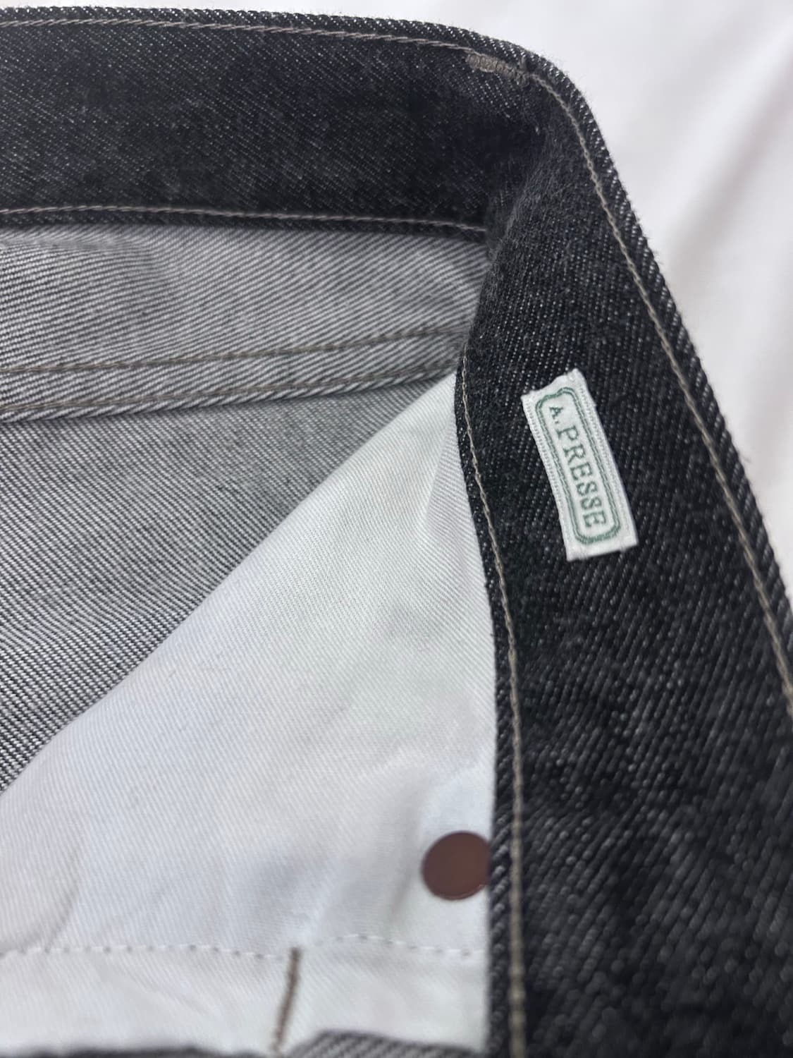 아프레쎄 블랙 워시드 데님 팬츠 32 상품이미지2