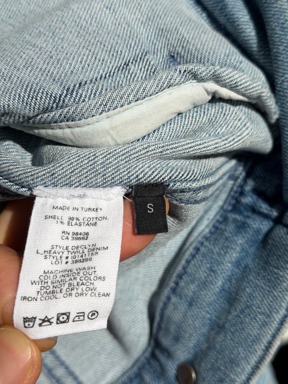 Theory 연청 데님 트러커 자켓 S 상품이미지4