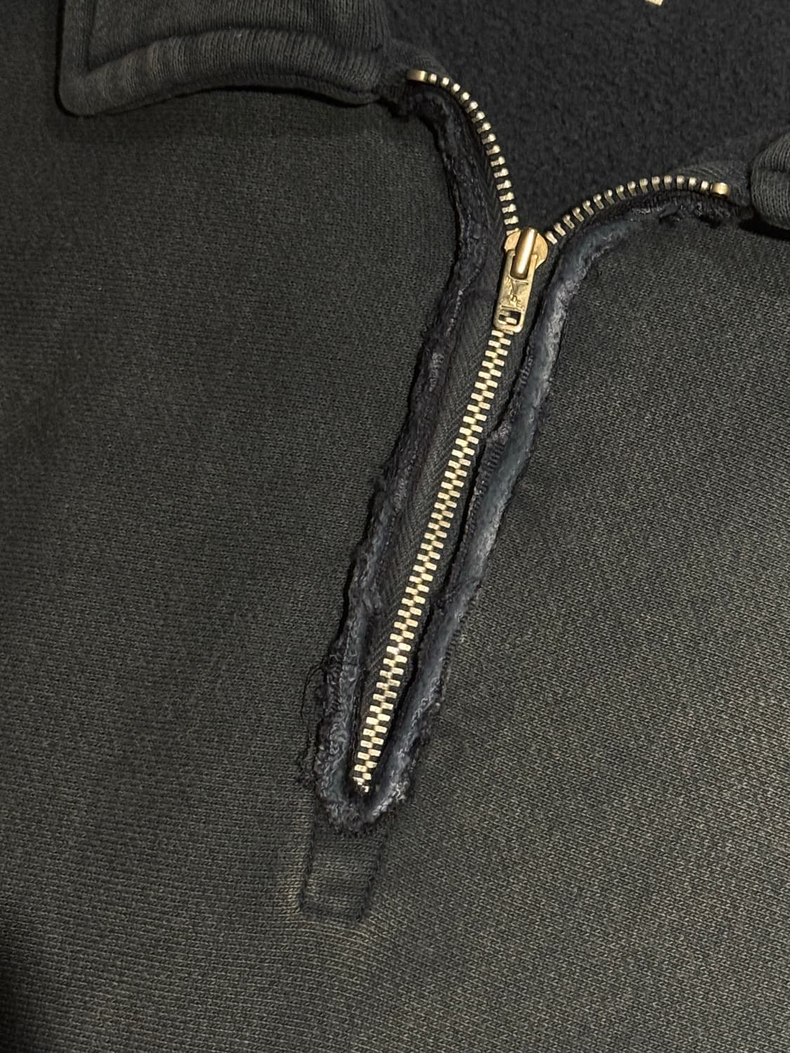 [4] 아프레쎄 26ss 빈티지 하프집업 스웻 네이비 상품이미지3