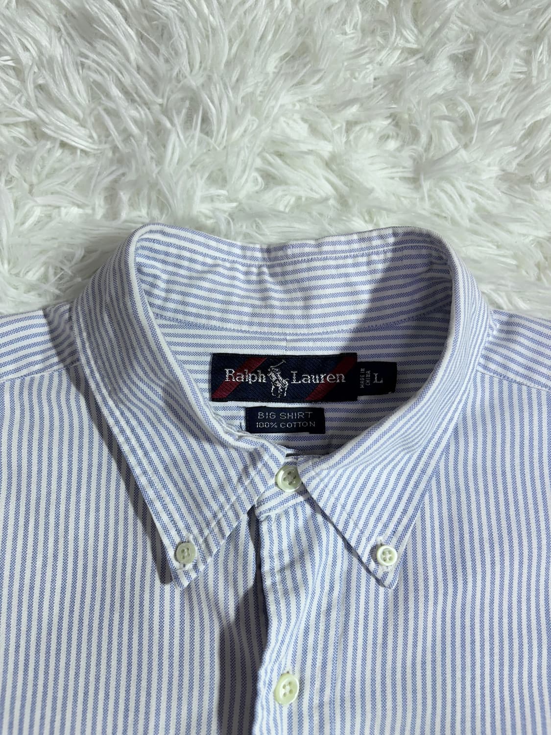 폴로 랄프로렌 오버핏 포니 스트라이프 셔츠  상품이미지6