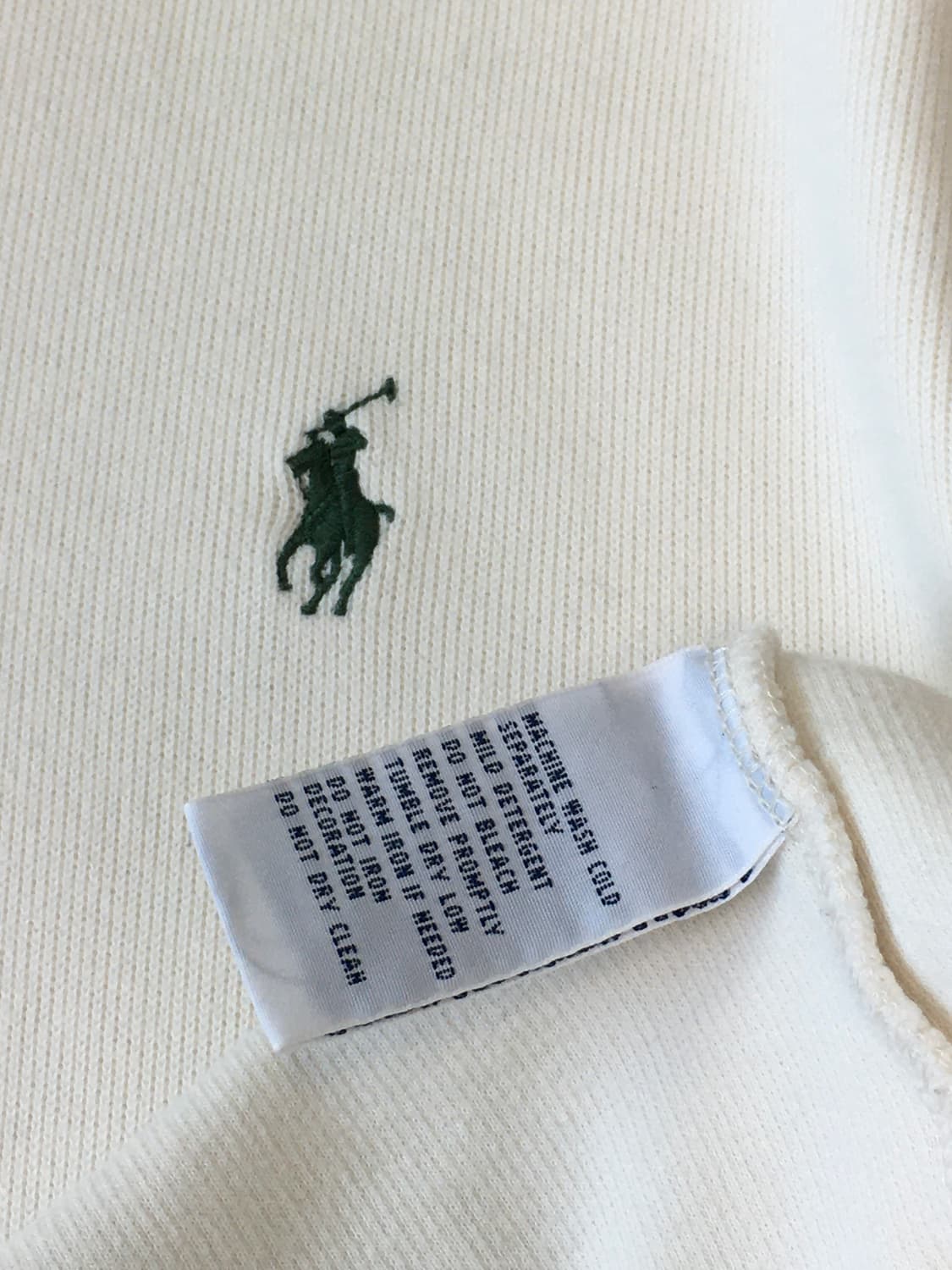 Polo 폴로 랄프로렌 크림 하프집업 니트 상품이미지6