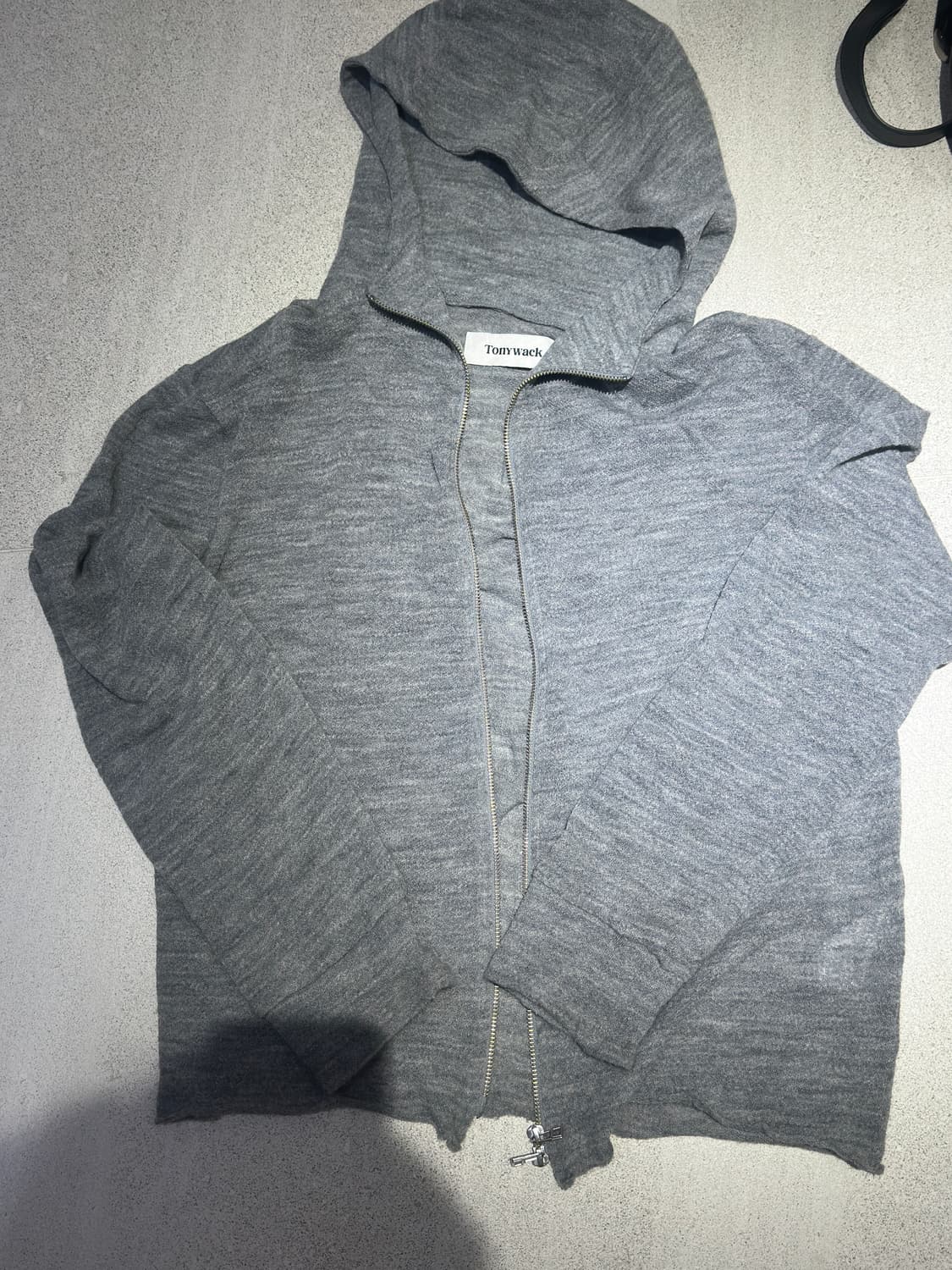 [L] 토니웩 라이트 울 후드집업 그레이 상품이미지1