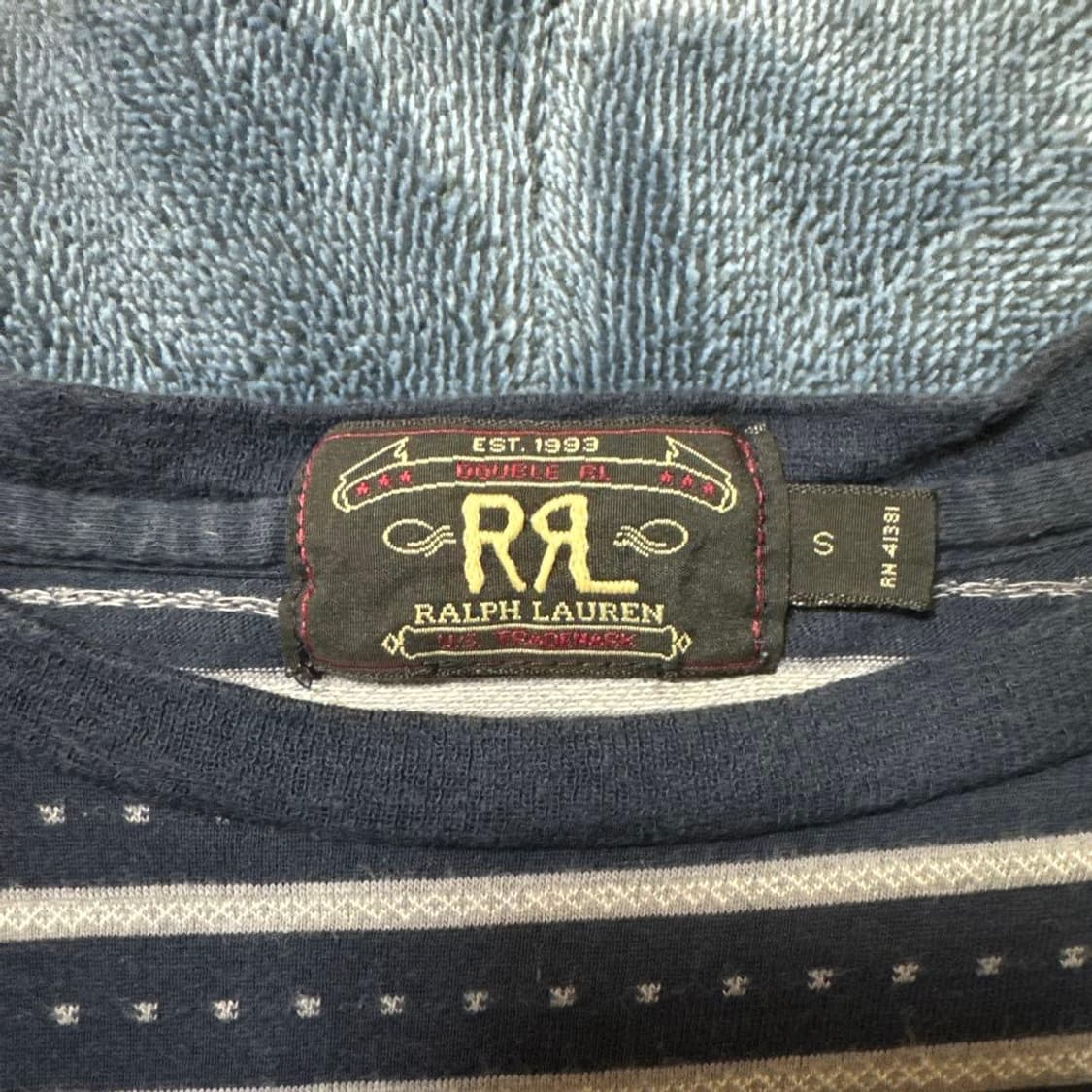 90s RRL 더블알엘 스타 싱글 스티치 스트라이프 티셔츠 상품이미지2