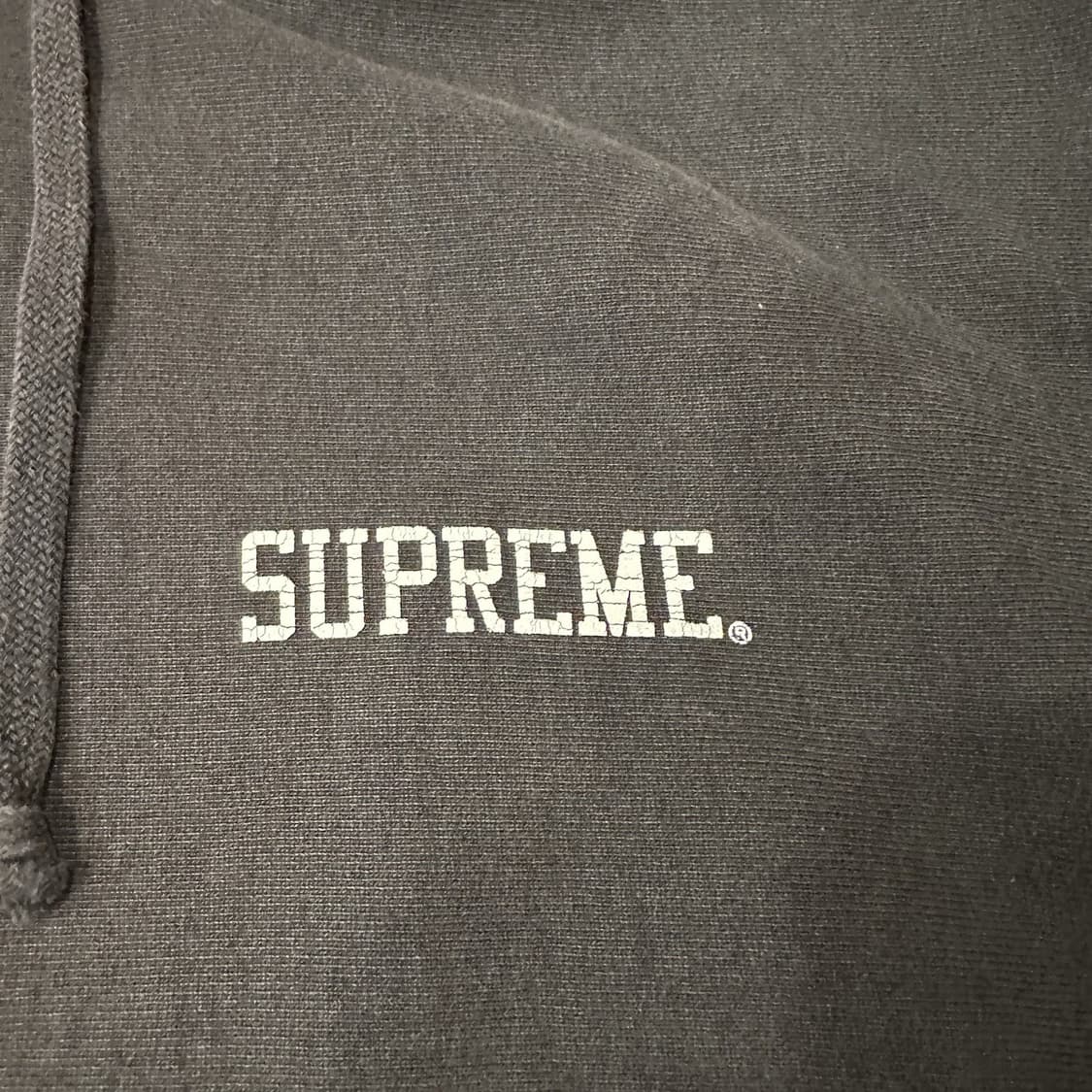 14FW 슈프림 X 러프 라이더스 풀오버 후드티 블랙 상품이미지4