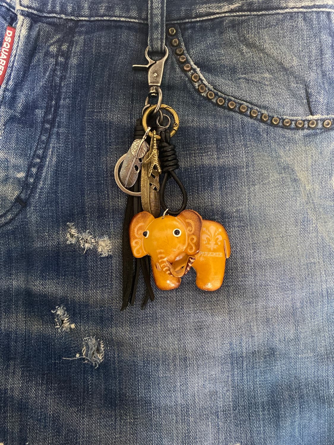 에스닉 코끼리 키링 상품이미지3