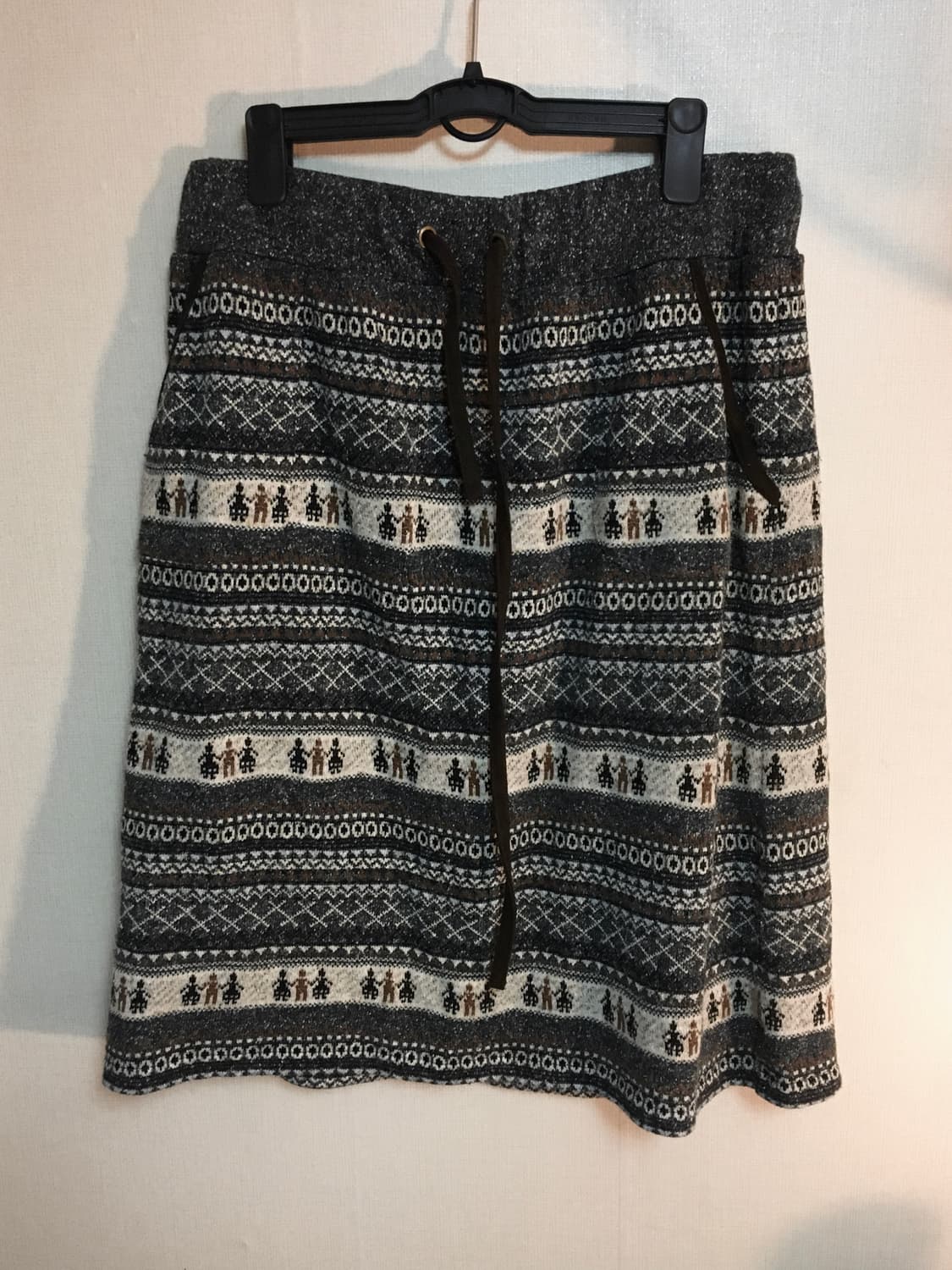 에스닉 패턴 니트 스커트 와이즈걸빈티지입질연 상품이미지1