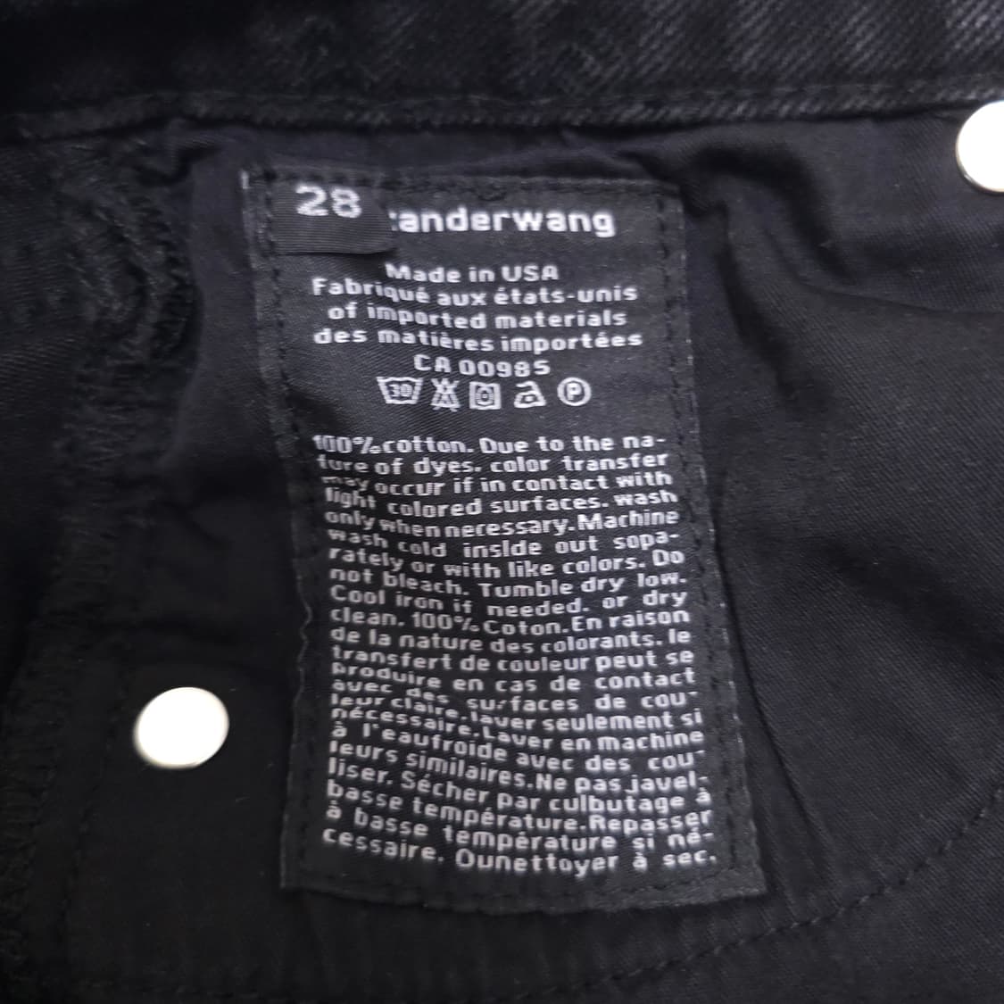 알렉산더왕 모노로그 블랙 데님 상품이미지4