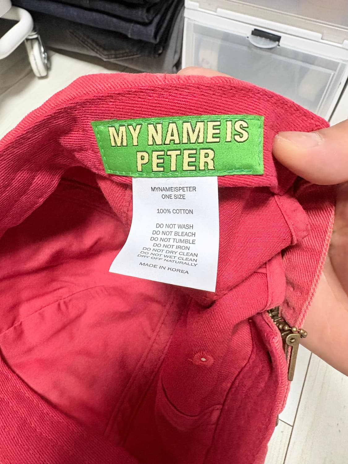 My name is peter 피터 볼캡 새상품 상품이미지6