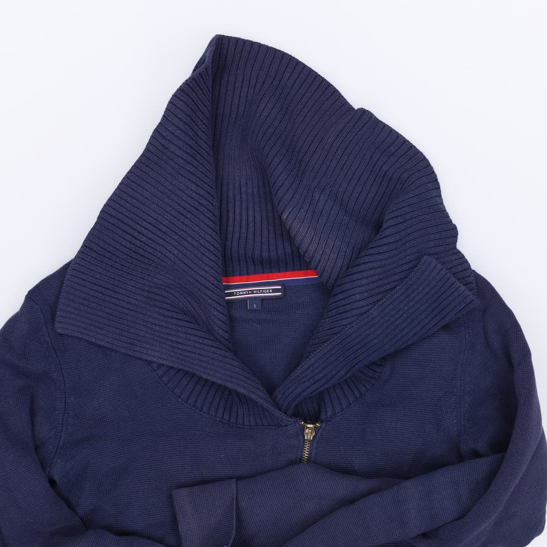 [S] 타미힐피거 지퍼 카라 니트 가디건 1222J 상품이미지6