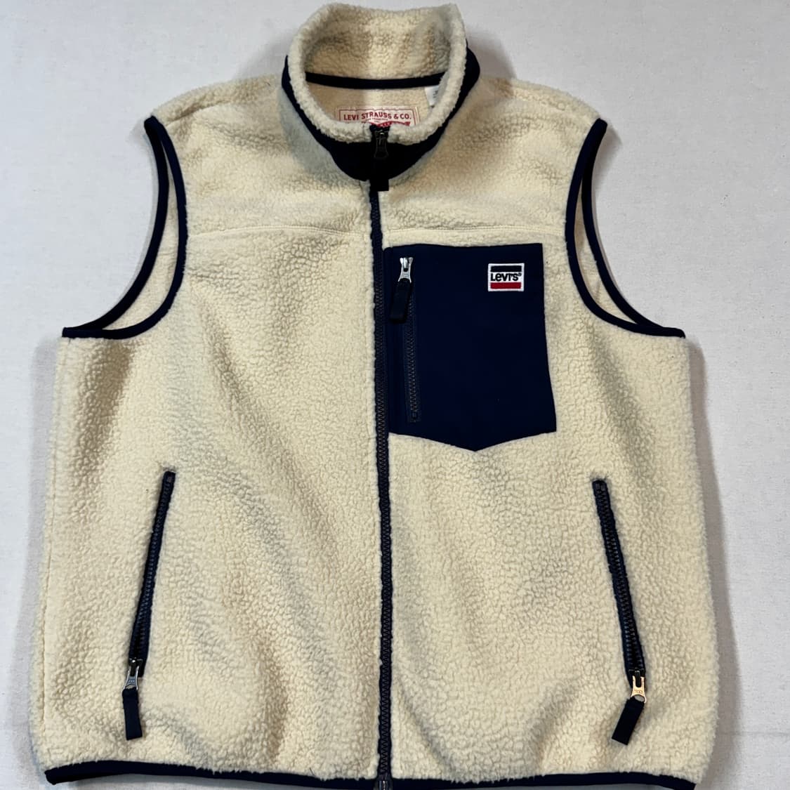 L) 리바이스 레트로 양털 베스트 아이보리 상품이미지2
