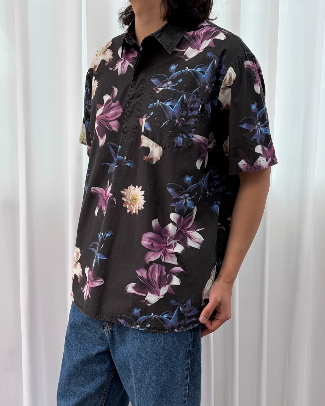 [XL]스투시 하와이안 풀오버 반팔 셔츠 상품이미지1