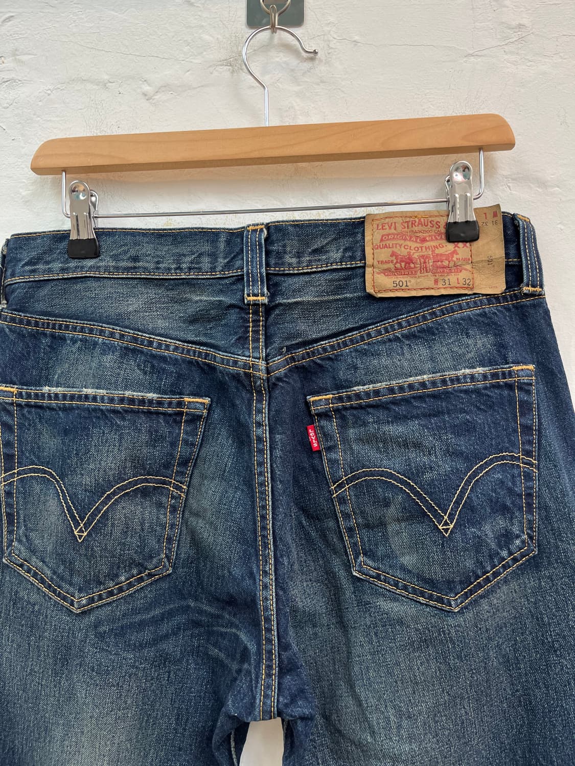 Levis 501 워싱 데님 팬츠 31/32 상품이미지5