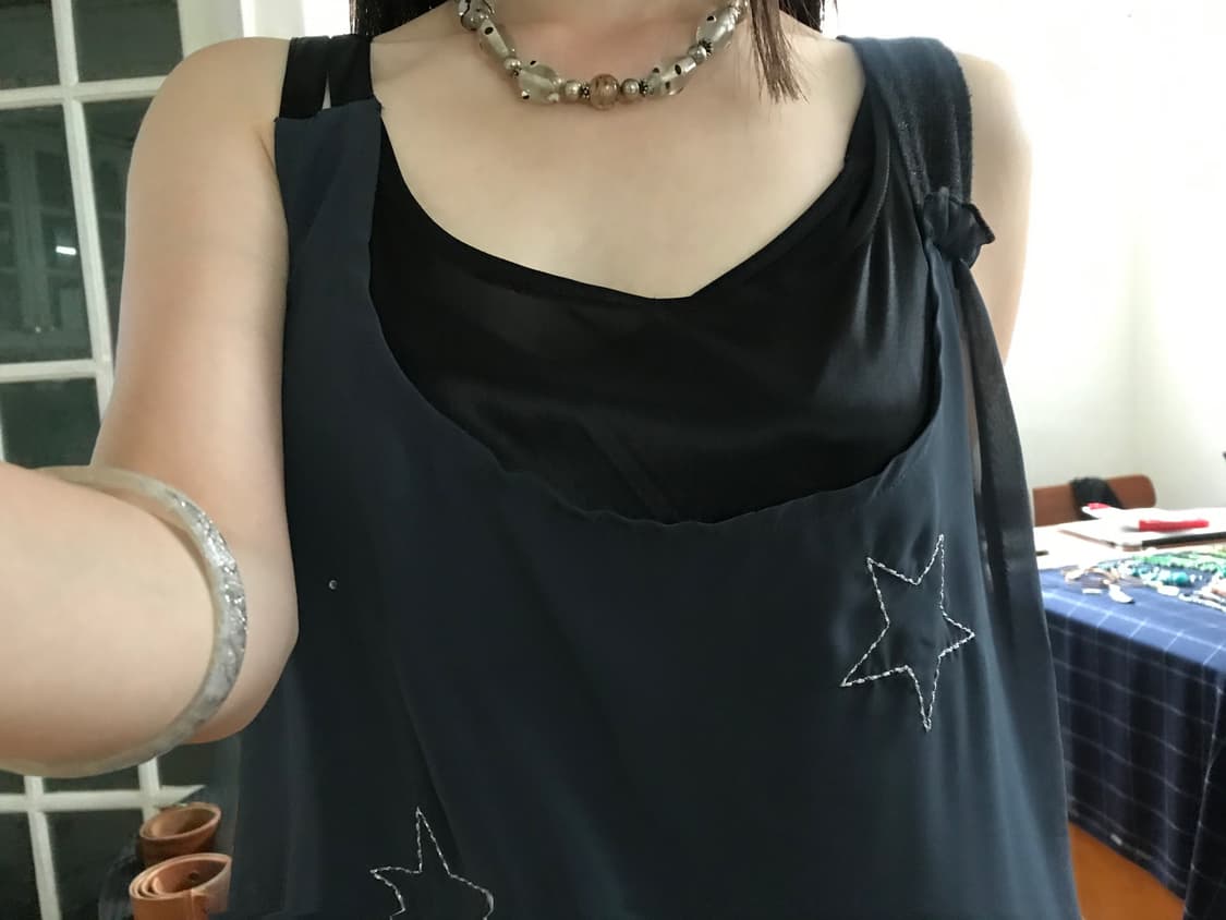 vintage star layered one-piece 상품이미지3