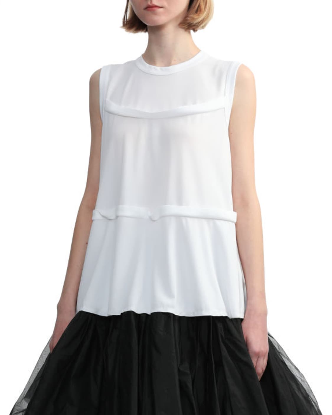 [AD2023] Comme des Garçons White Tiered  상품이미지1
