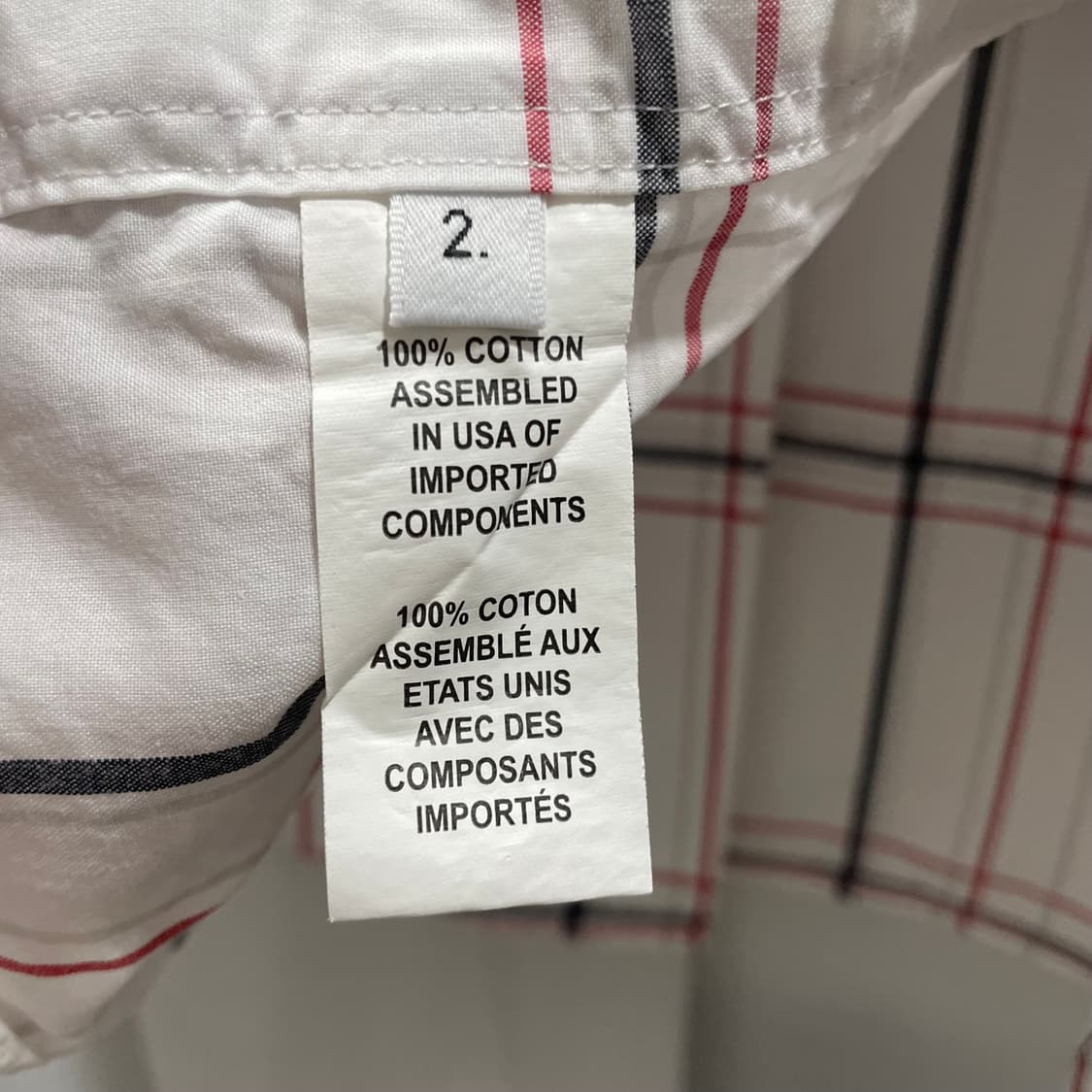 톰브라운/ 라운드 카라 트리콜로 체크 셔츠/ 2 상품이미지9