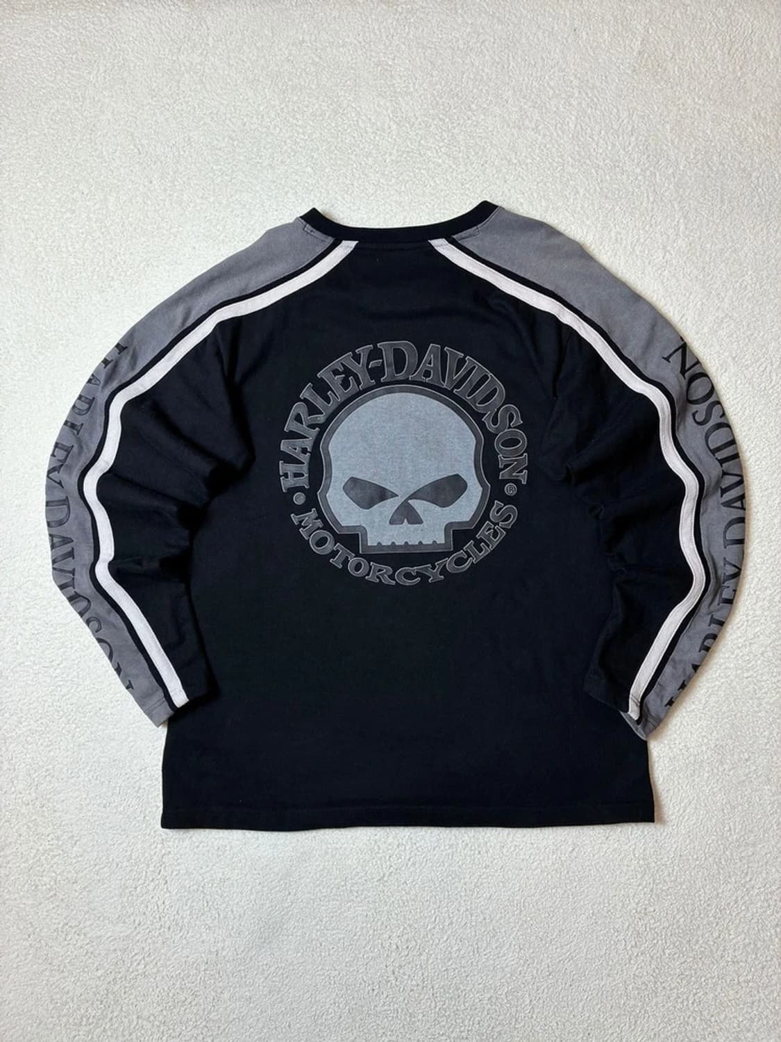 할리데이비슨 00's 스컬 스펠아웃 롱 슬리브 PN6383 상품이미지1