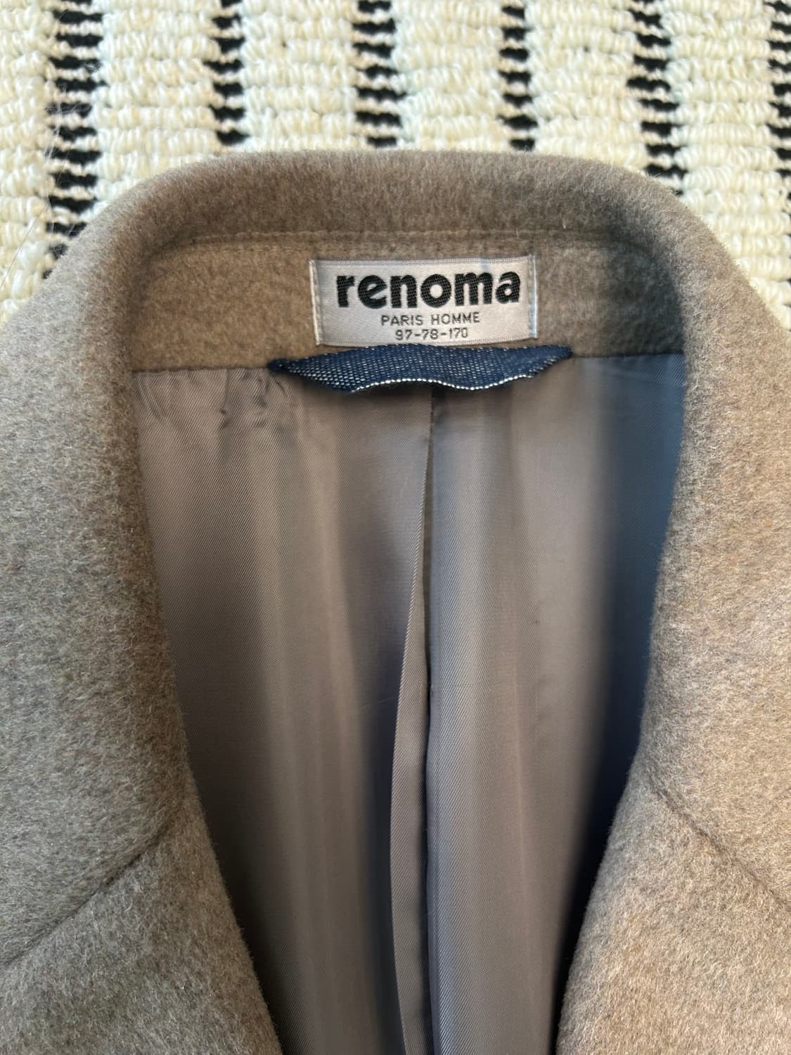 레노마 울/캐시 혼방 체스터필드코트 상품이미지3