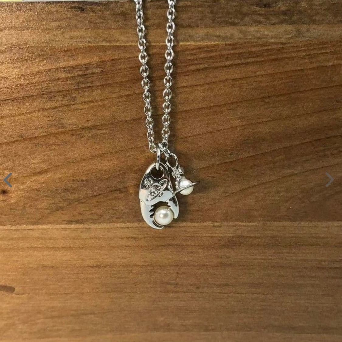 비비안웨스트우드 아카이브 집게 진주 펄 팬던트 목걸이(새상품) 상품이미지1