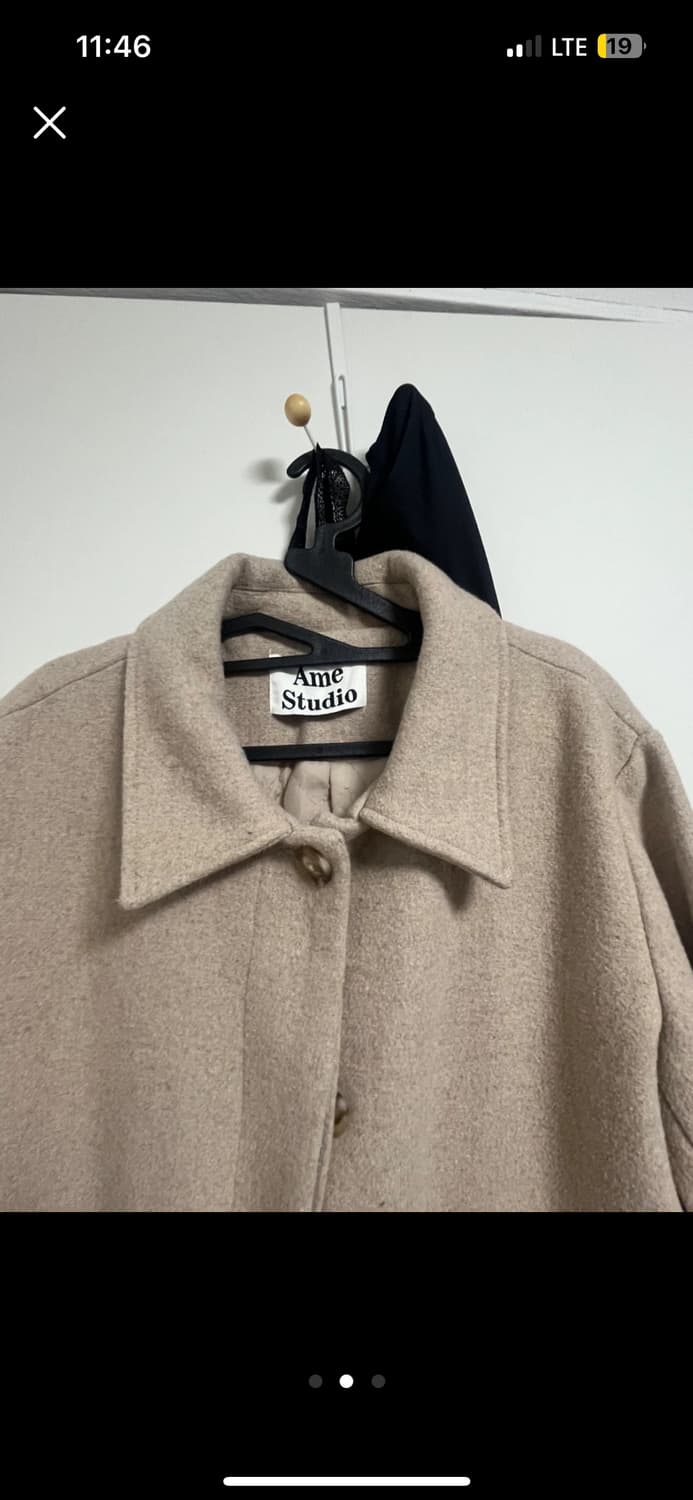 Ame Studio 베이지 롱 코트 상품이미지2