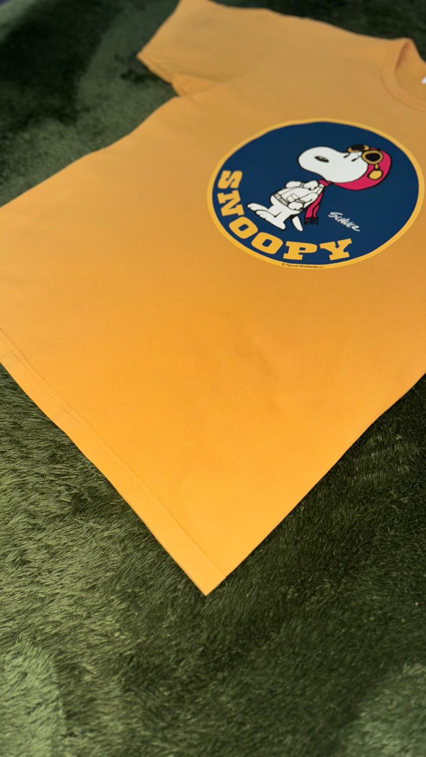 [XL] 버즈릭슨 피너츠 스누피 MADE IN USA 티셔츠 머스타드 상품이미지5