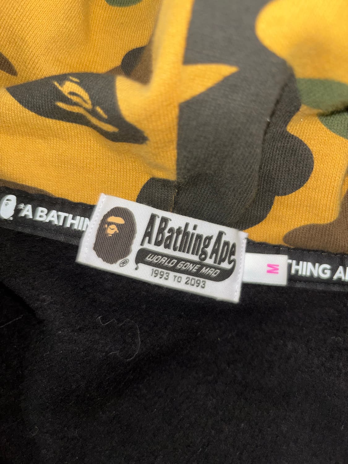 베이프 퍼스트 카모 샤크 풀 집업 후드 블랙 상품이미지4