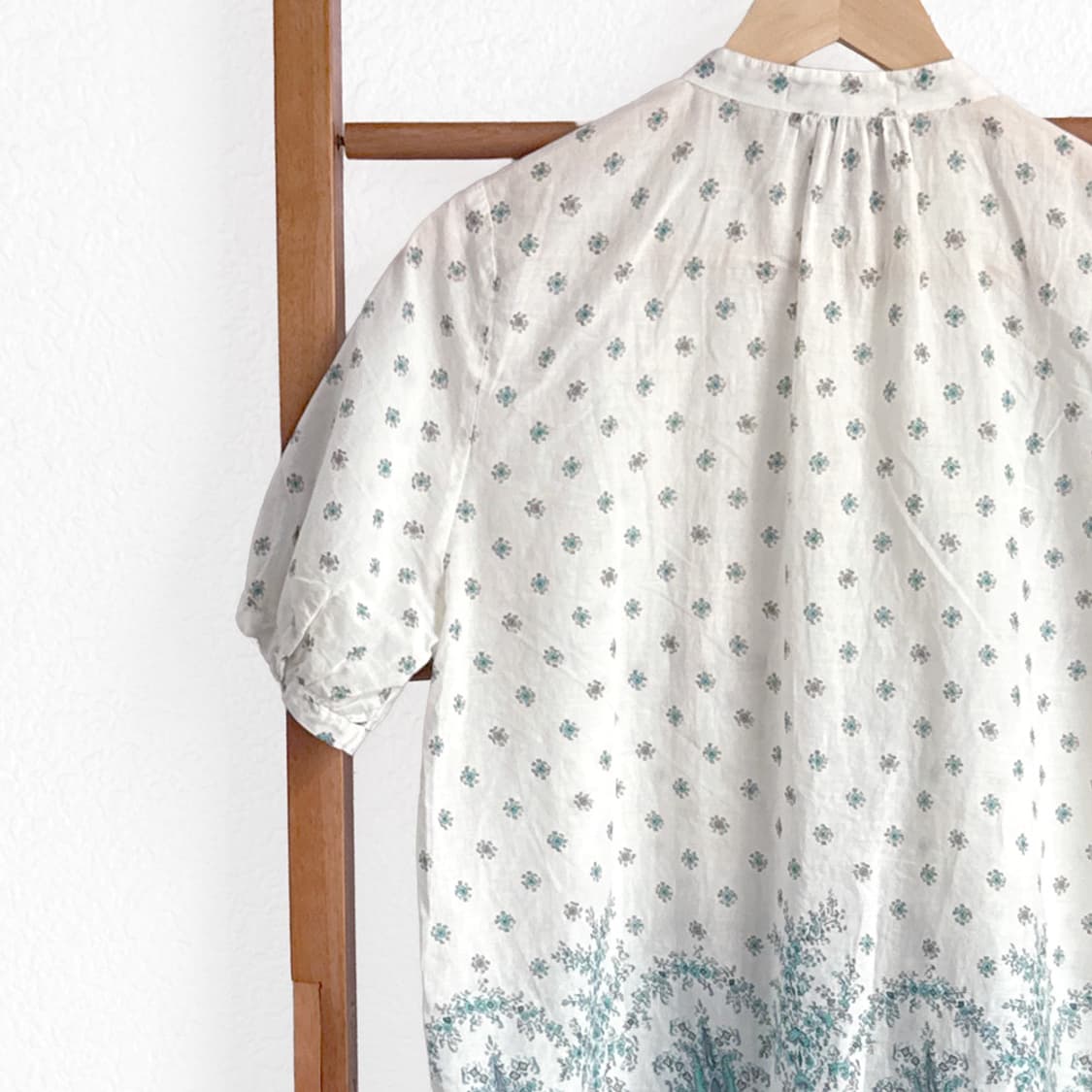 청록 들꽃 블라우스 상품이미지9