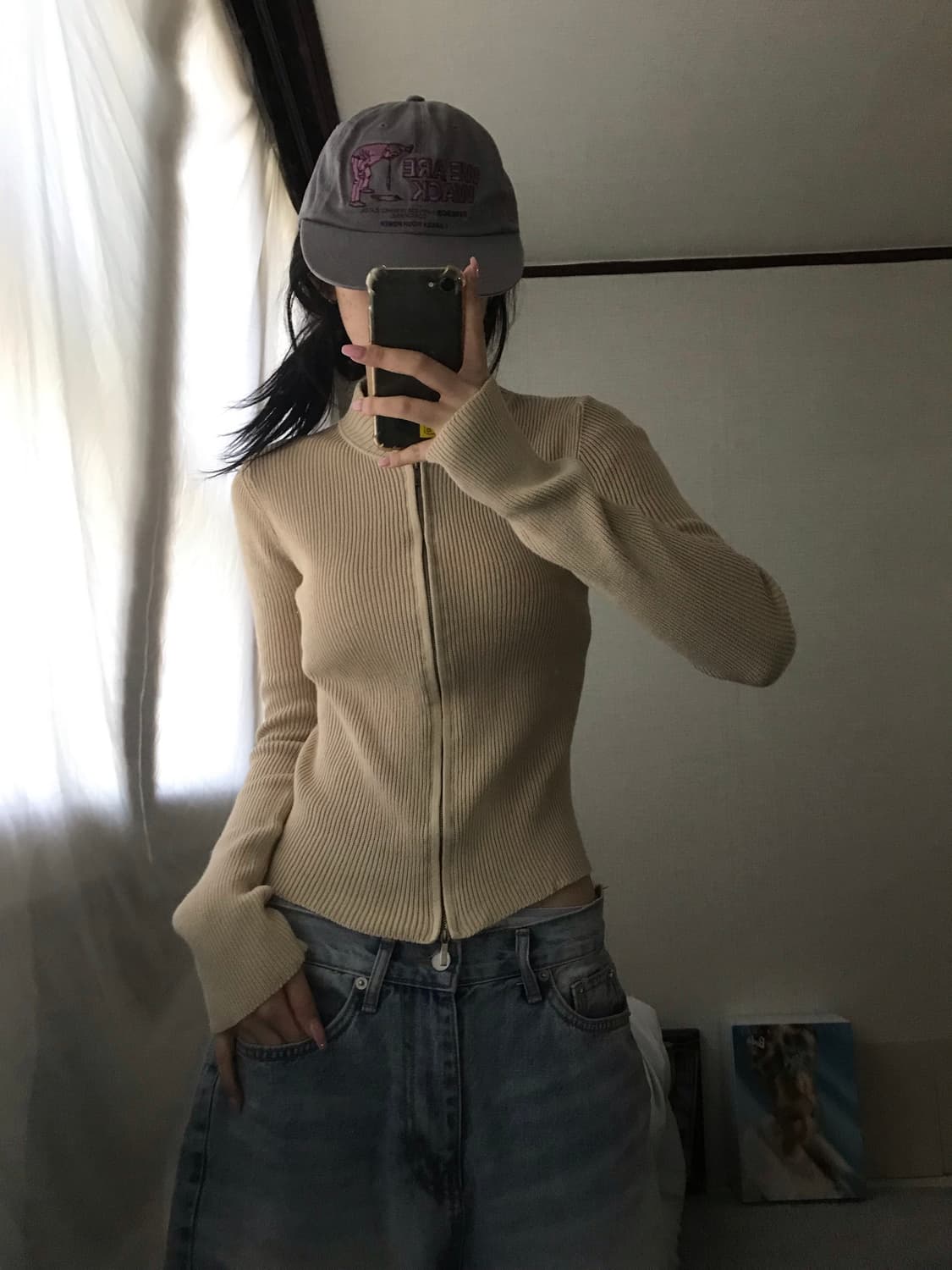 아르마니 딱붙핏 니트집업 상품이미지6