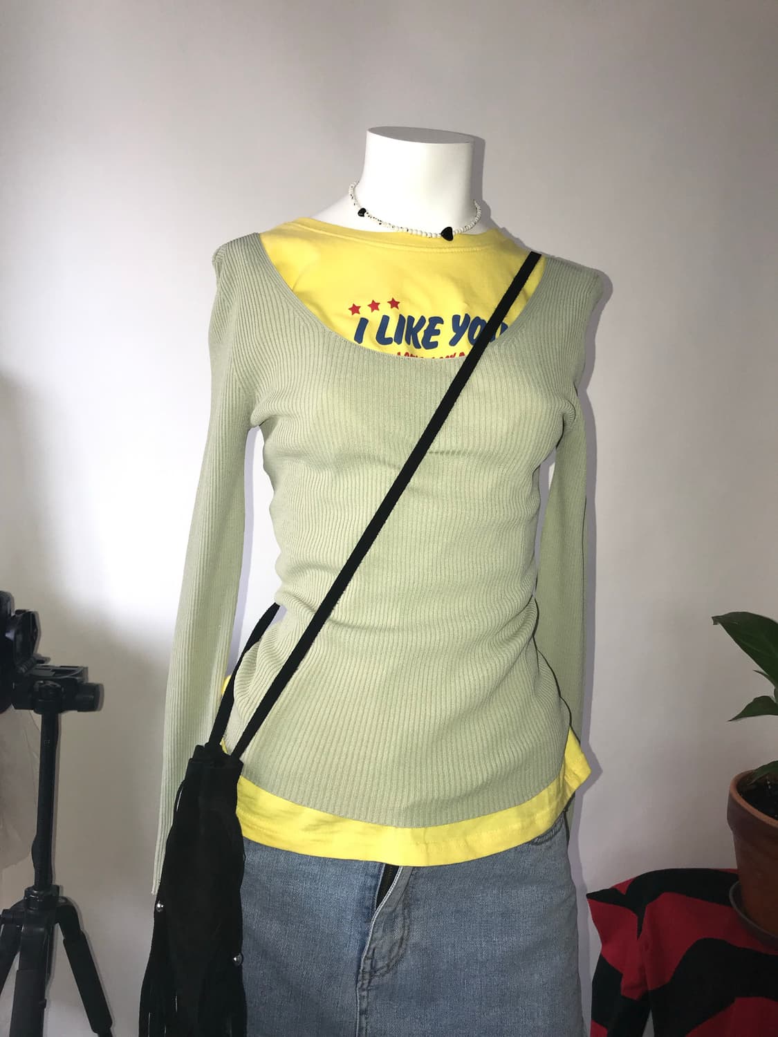 UNIQLO U Light Green Rib Sweater 상품이미지1