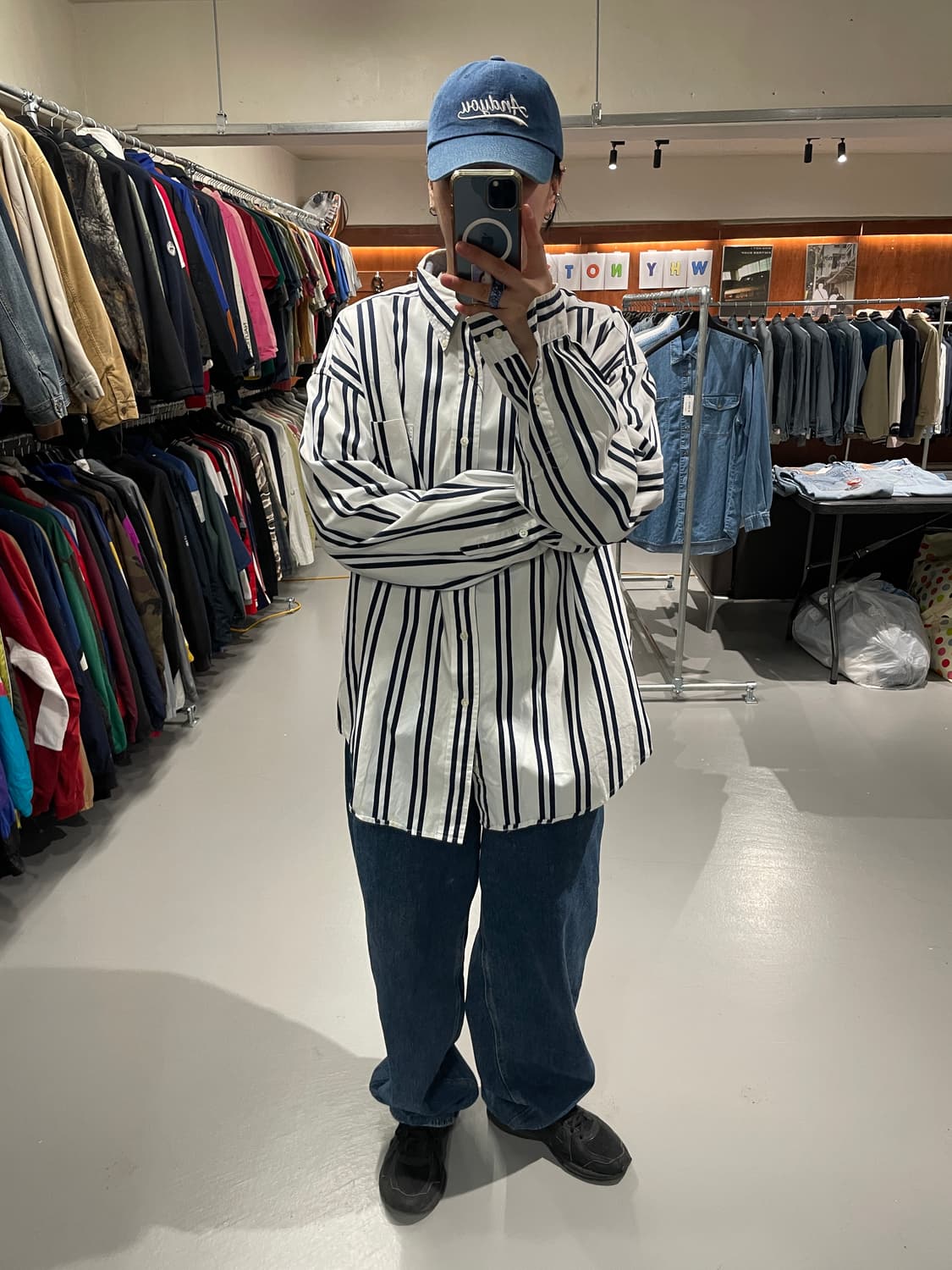 타미힐피거 스트라이프 셔츠 상품이미지2