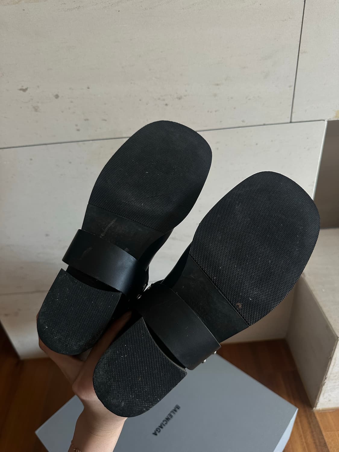 Khiho 블랙 바이커 부츠 38 (245-250) 상품이미지6