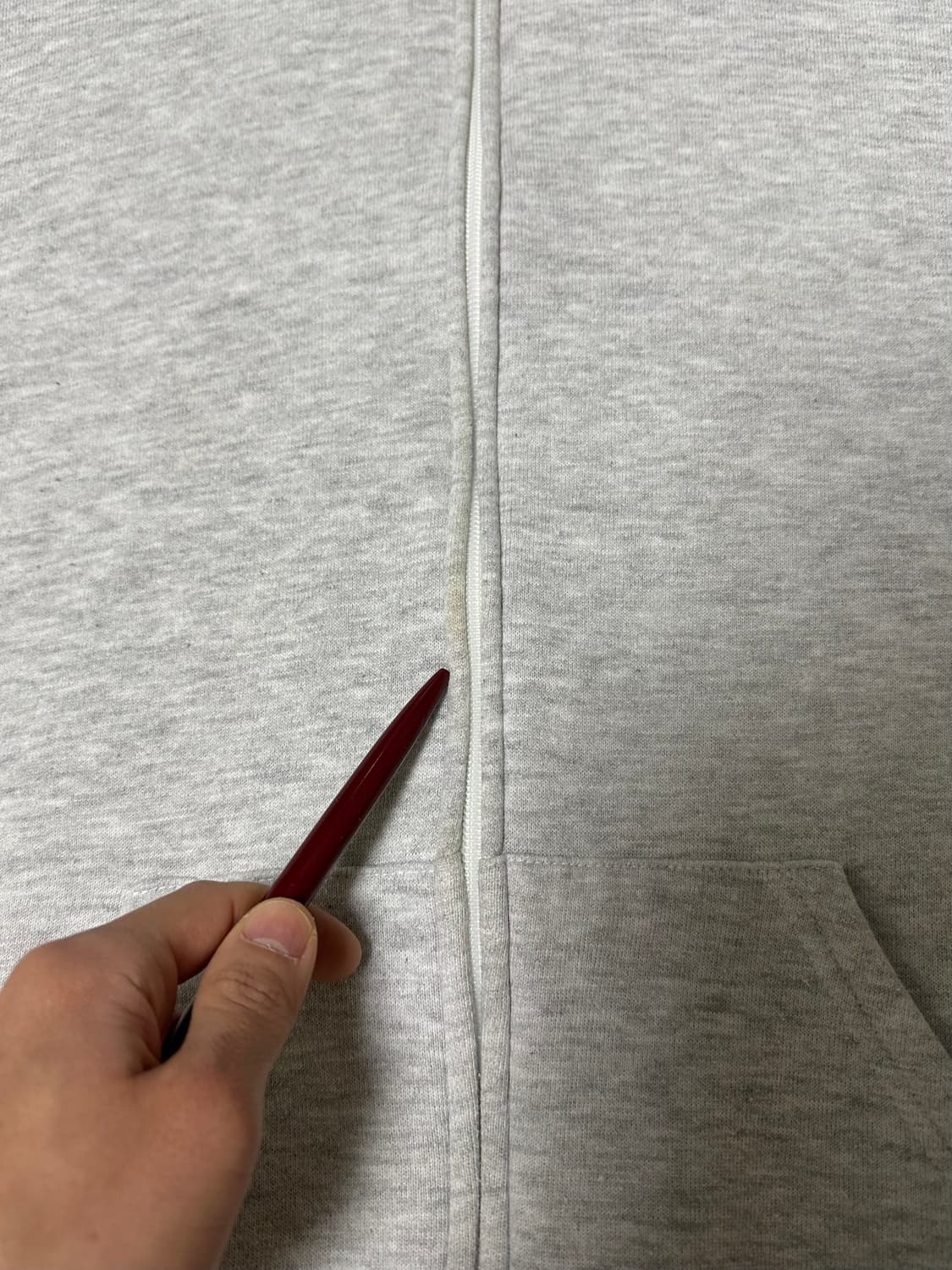 90s 빈티지 러셀 후드집업 그레이 L 상품이미지6