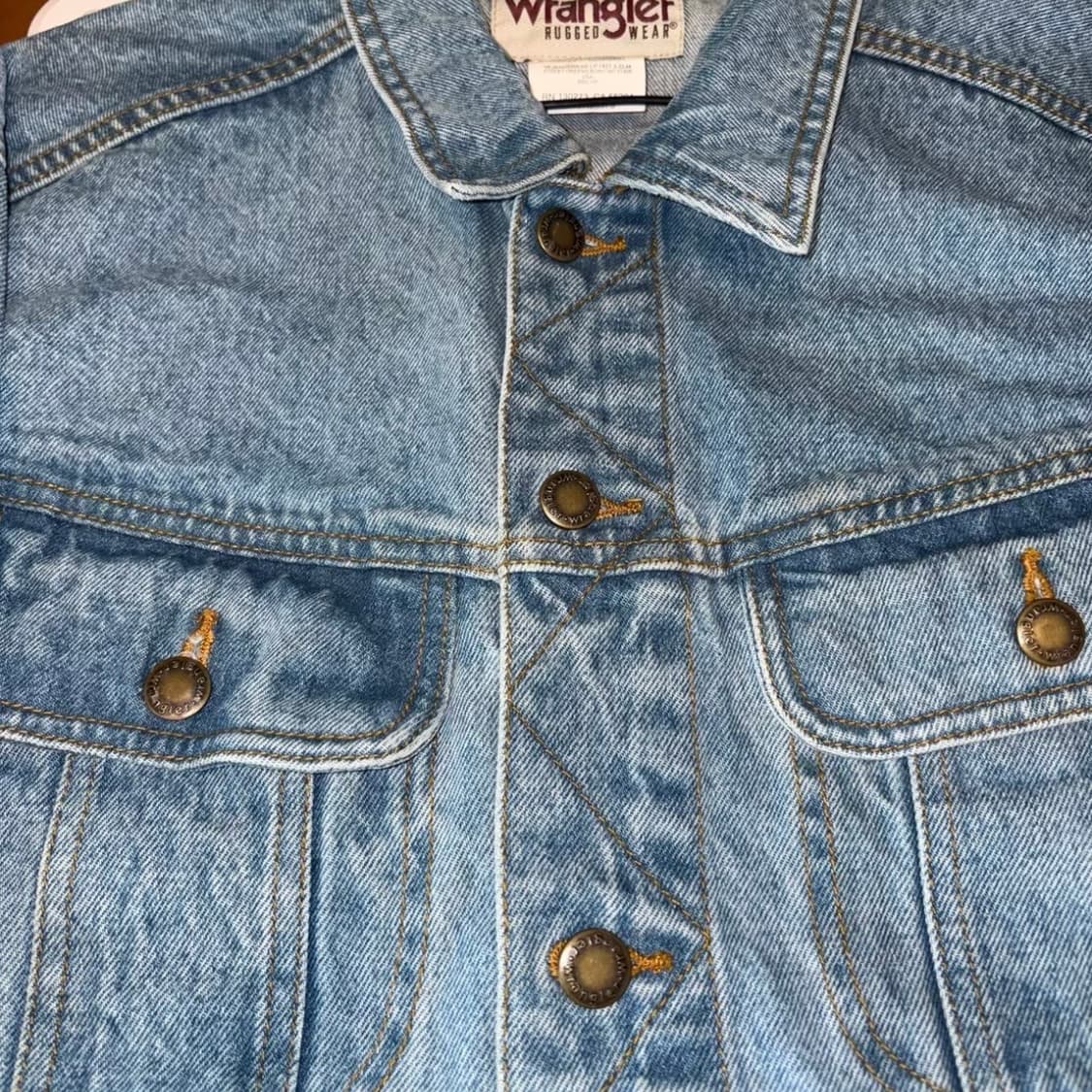 Wrangler 빈티지 아메리칸 아이스 블루 데님 자켓 상품이미지2