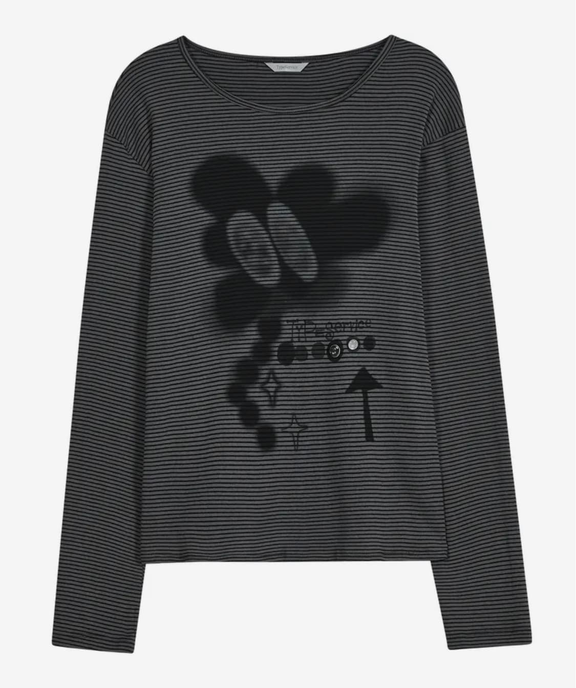 타입서비스 버튼 탑 typeservice buttoned 스트라이프  상품이미지2