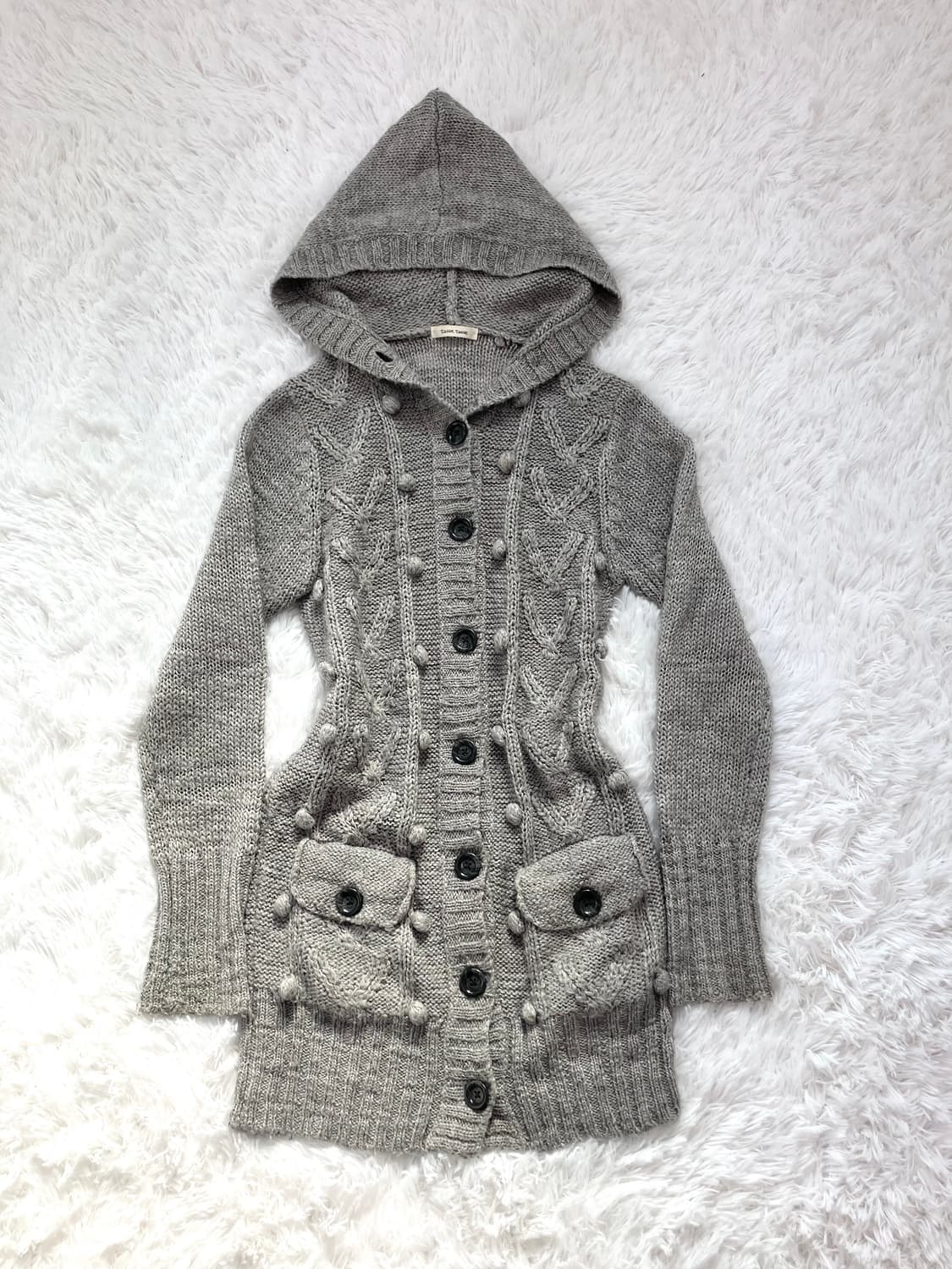 jpn vintage grey pompom pocket hood cd 상품이미지1