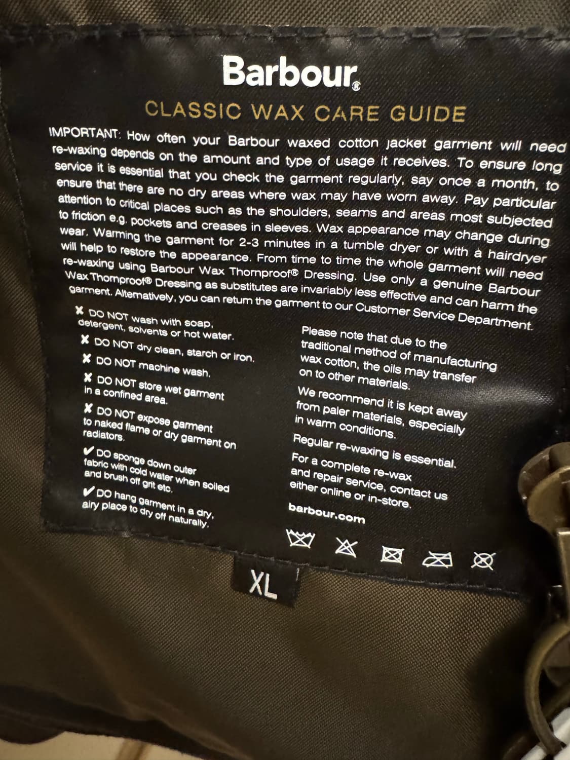 바버 X CP컴퍼니 왁스 자켓 브라운 상품이미지5