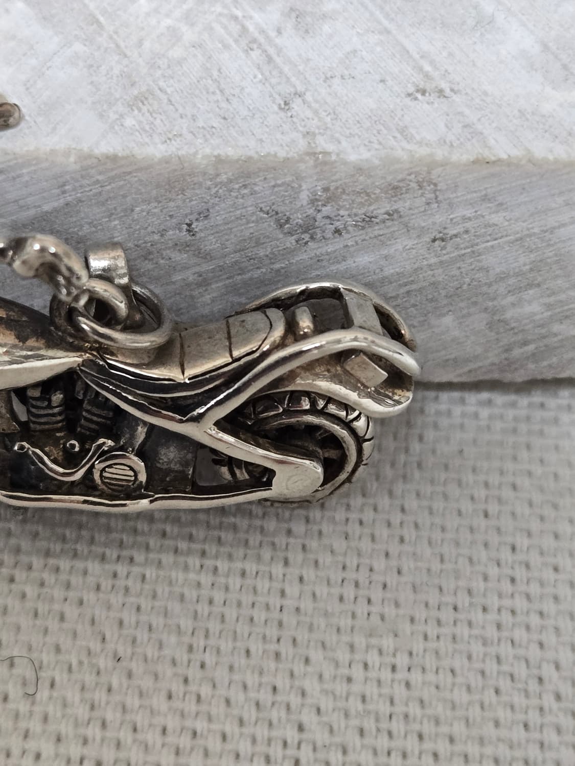 925 실버 빈티지 바이크 펜던트 / 미니 모터사이클 참 상품이미지2