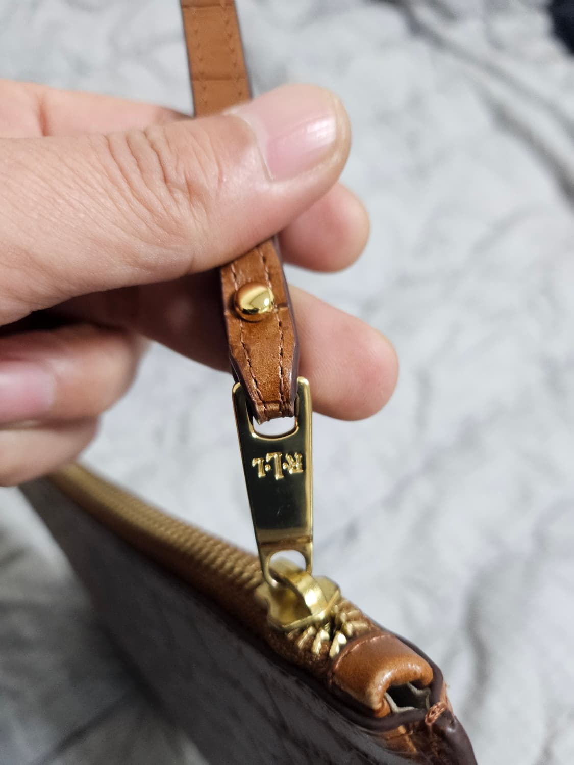 랄프로렌 악어가죽 클러치 상품이미지4