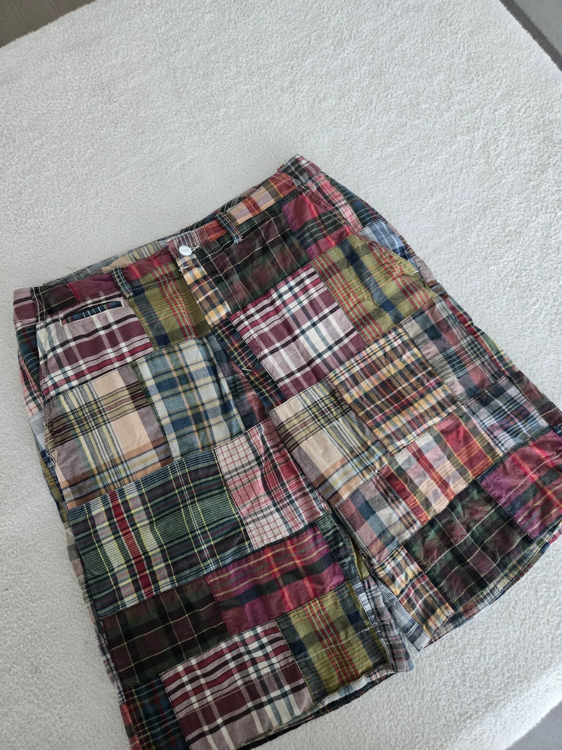 폴로 랄프로렌 패치워크 체크 반바지 31 상품이미지3