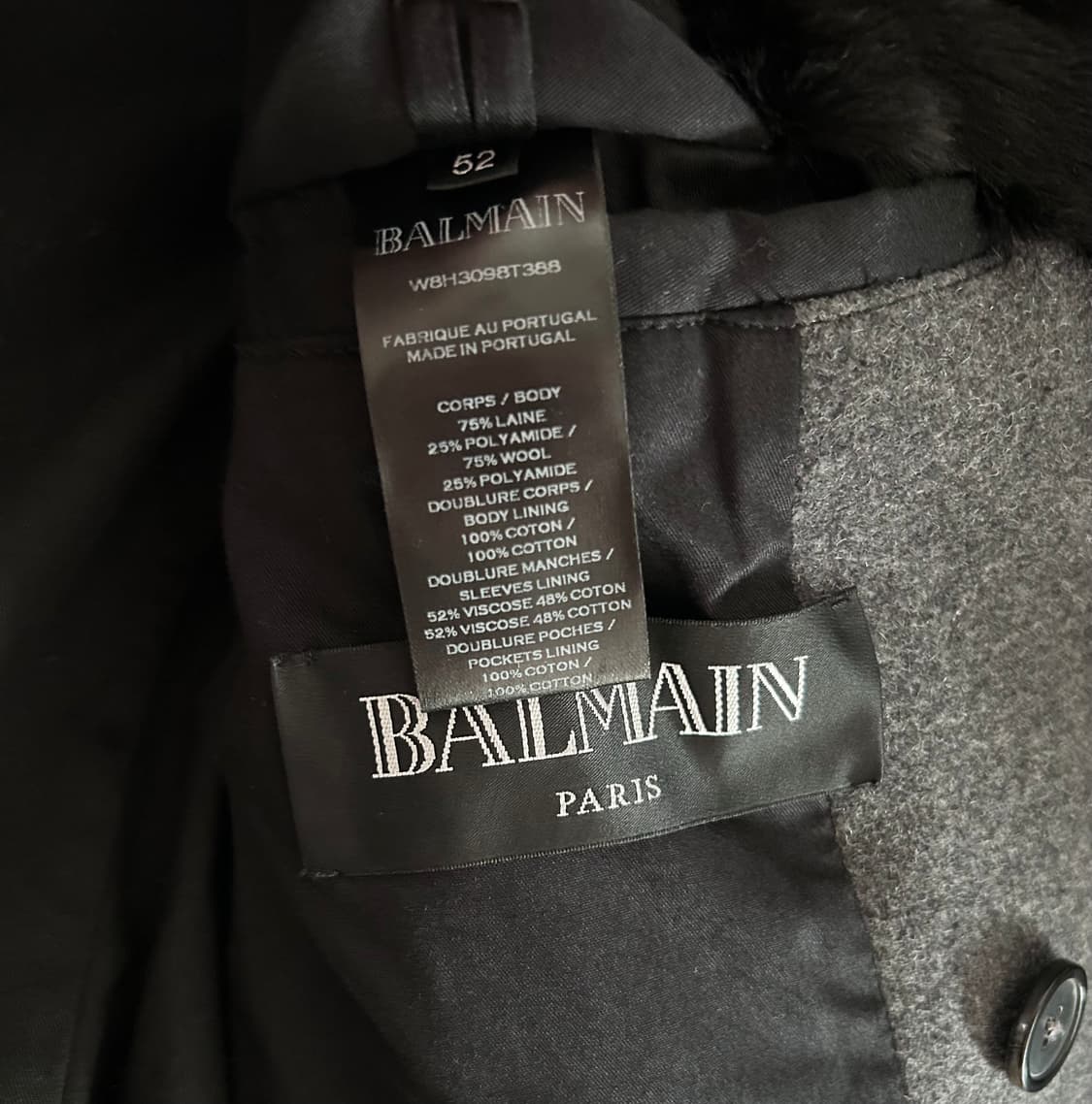 발망 퍼 피코트 상품이미지4