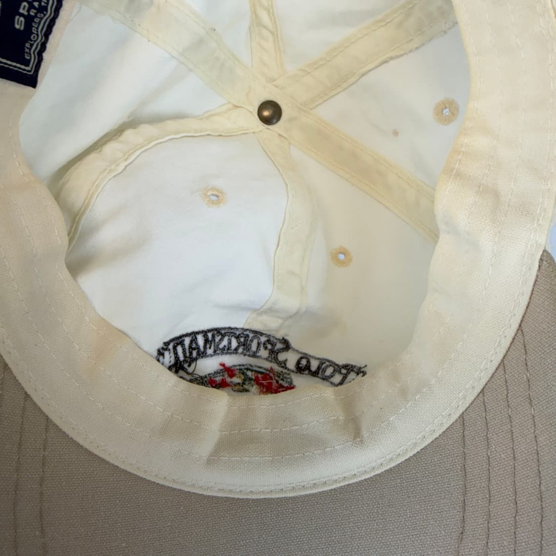 Polo]90s 폴로 랄프로렌 스포츠맨 피쉬 볼캡 OS 상품이미지8