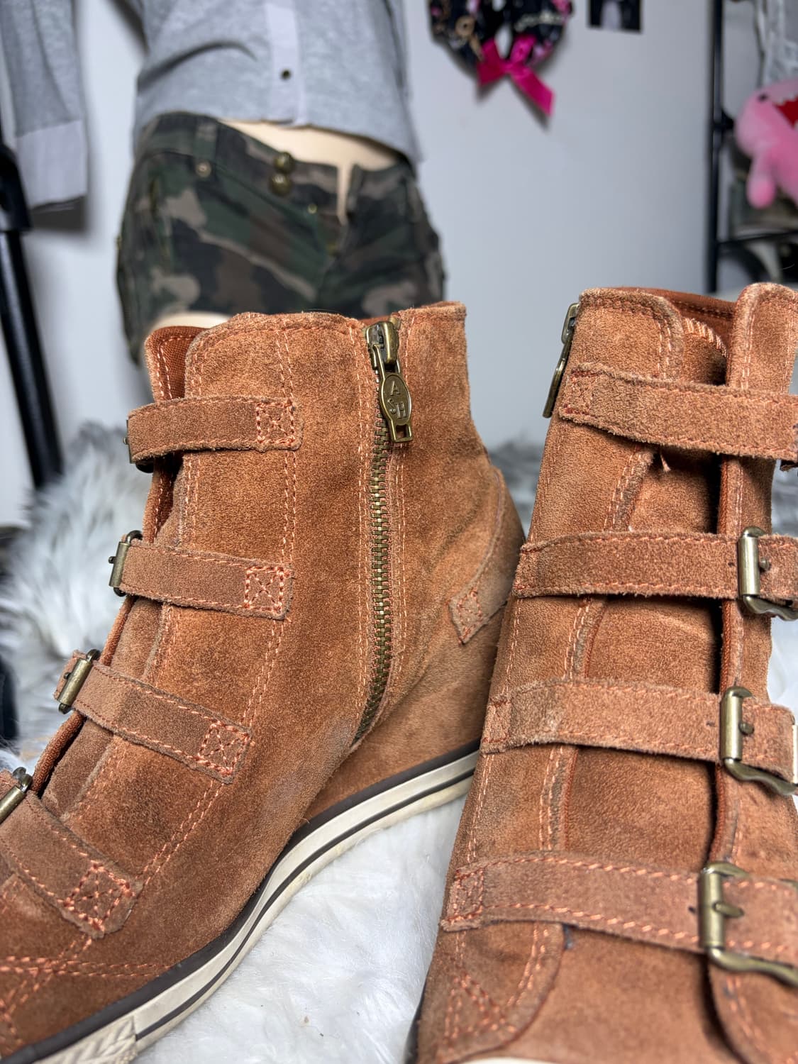 Ash 아쉬 스웨이드 웨지힐 스니커즈 상품이미지4