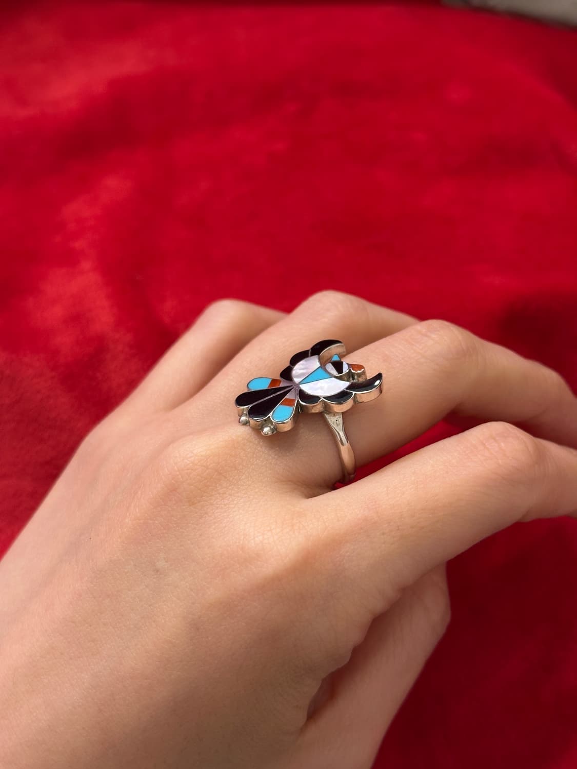 70s Zuni Thunderbird Inlay Sterling Si 상품이미지6