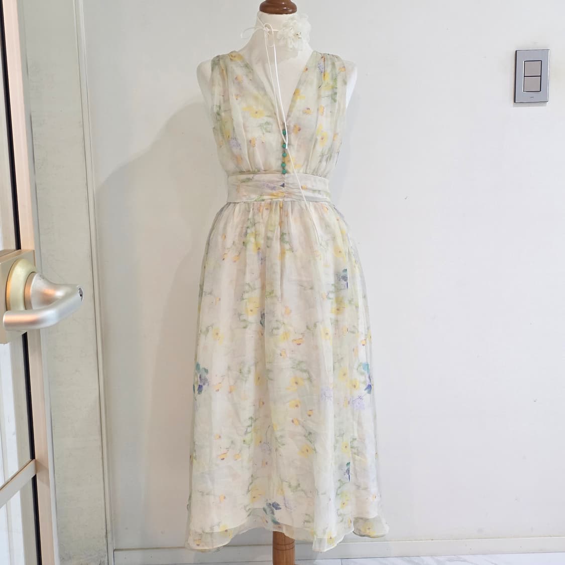 모리걸 페어리 쉬폰 민소매 롱원피스 상품이미지2