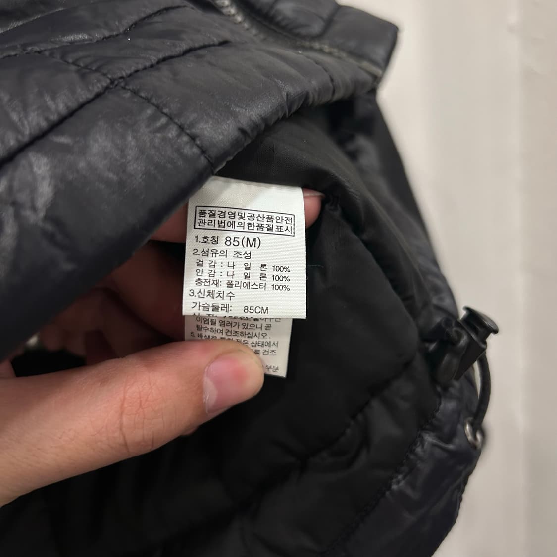 노스페이스 페이즐리 패턴 배색 경량 패딩 상품이미지4