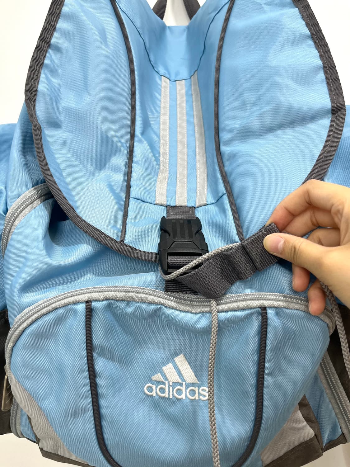 아디다스 소라색 하늘색 올드스쿨 복조리 백팩 가방 상품이미지1