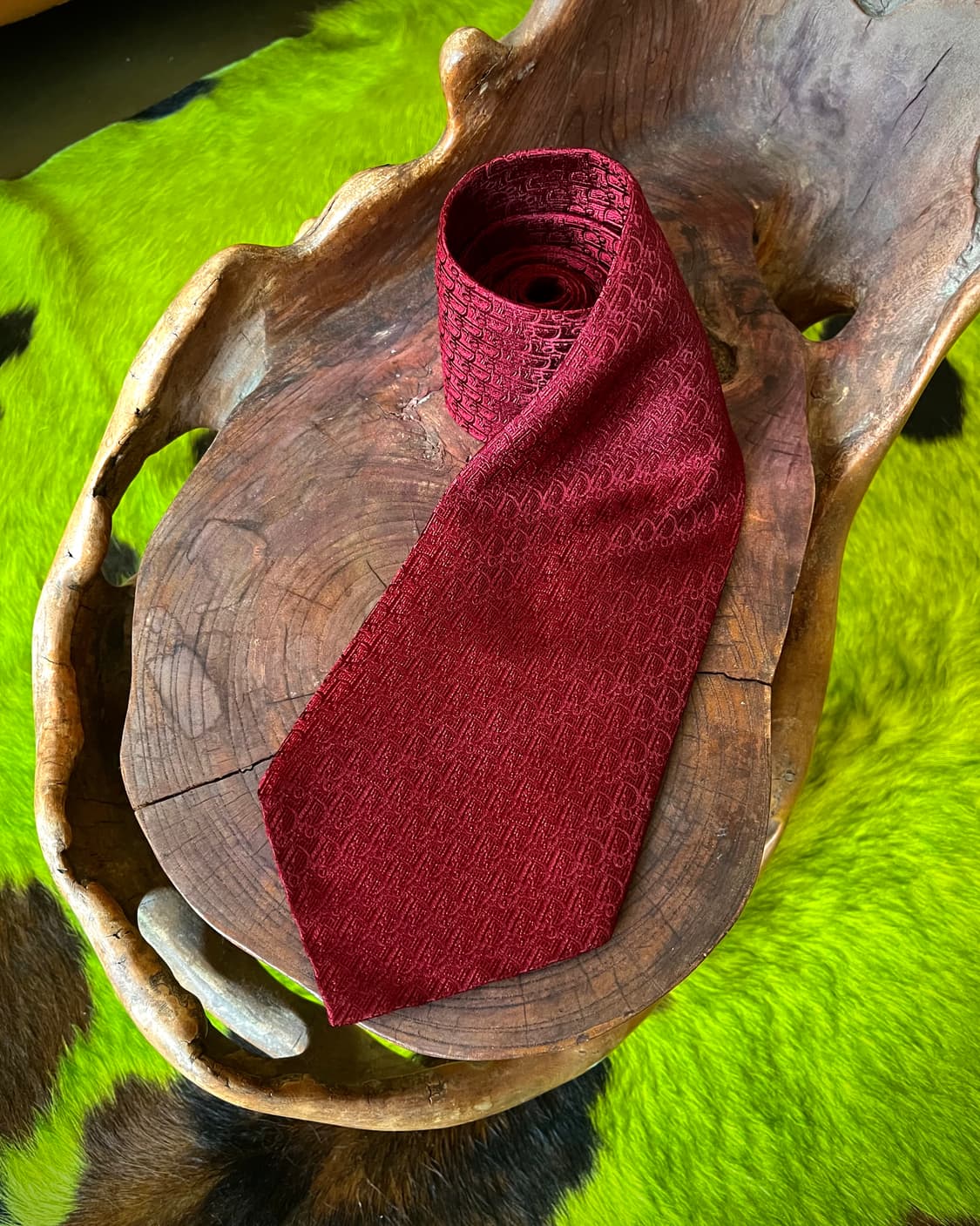 1980-90s Old DIOR Oblique Wide Neck-Tie 상품이미지3