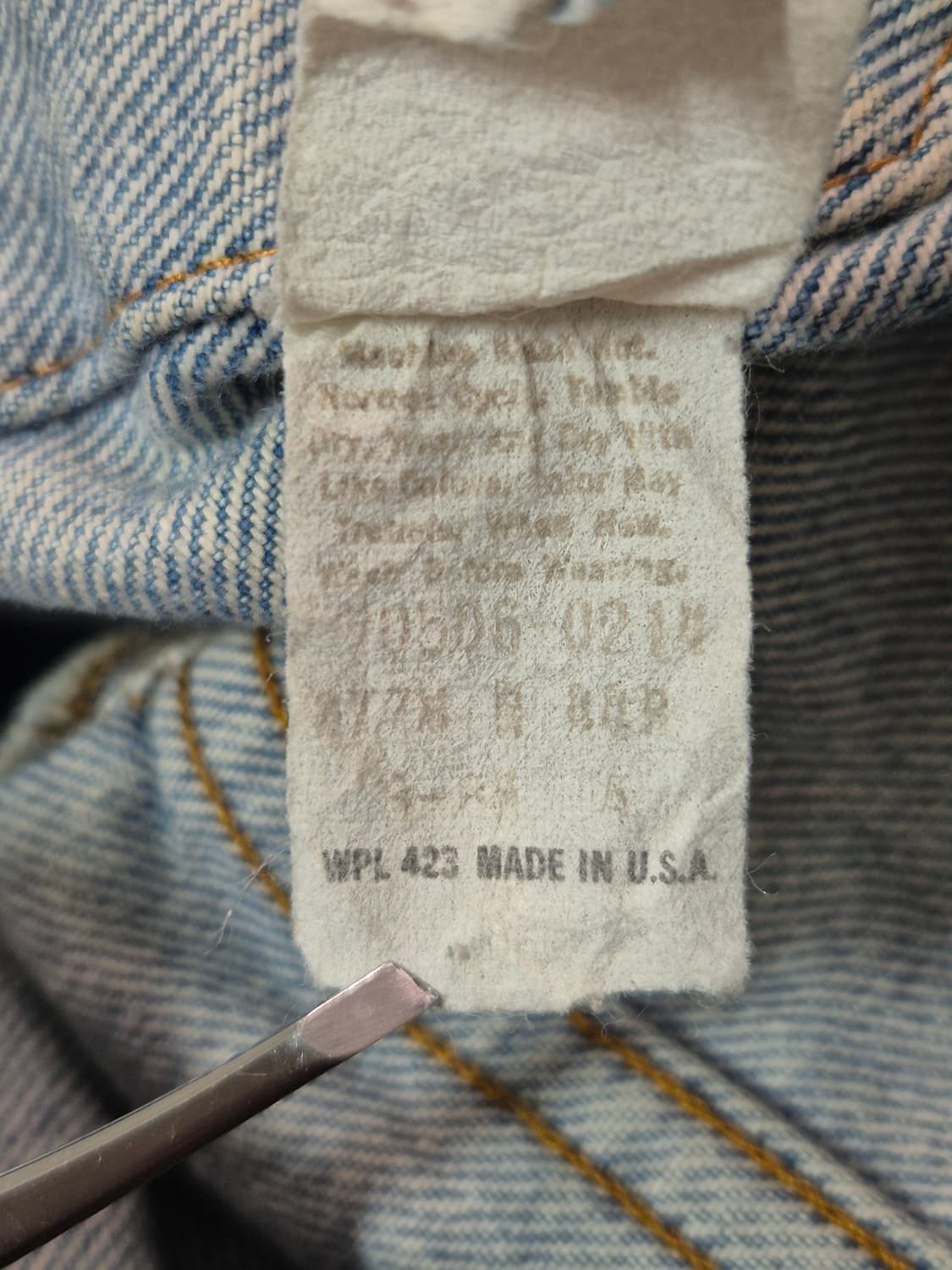 [실측 M] 80s US Made 리바이스 트러커 -115 상품이미지6