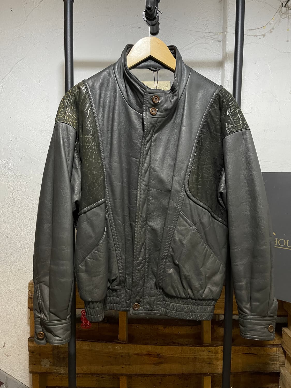  빈티지 레더 자켓 상품이미지1